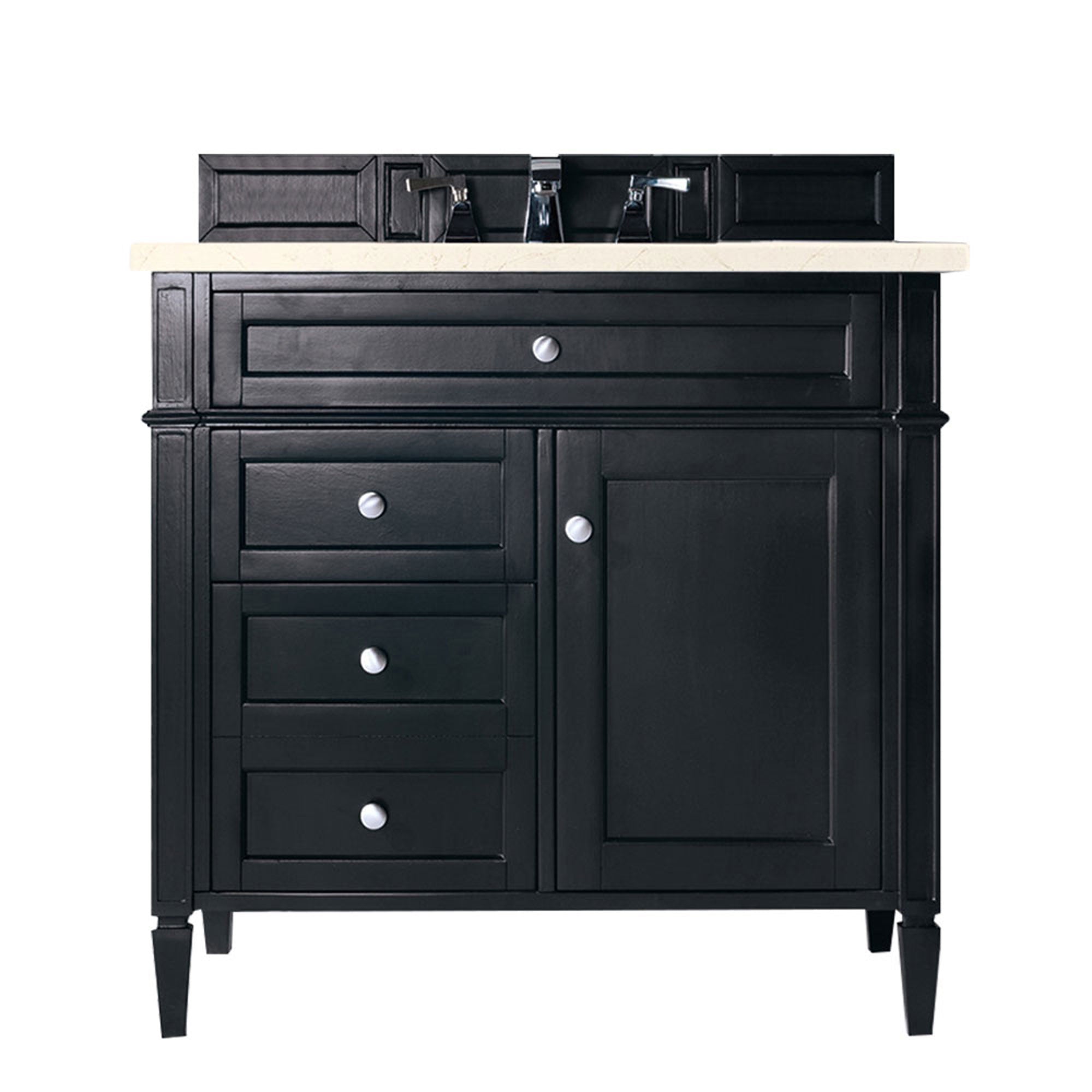 James Martin Vanities Brittany 36" Single Vanity - Black Onyx