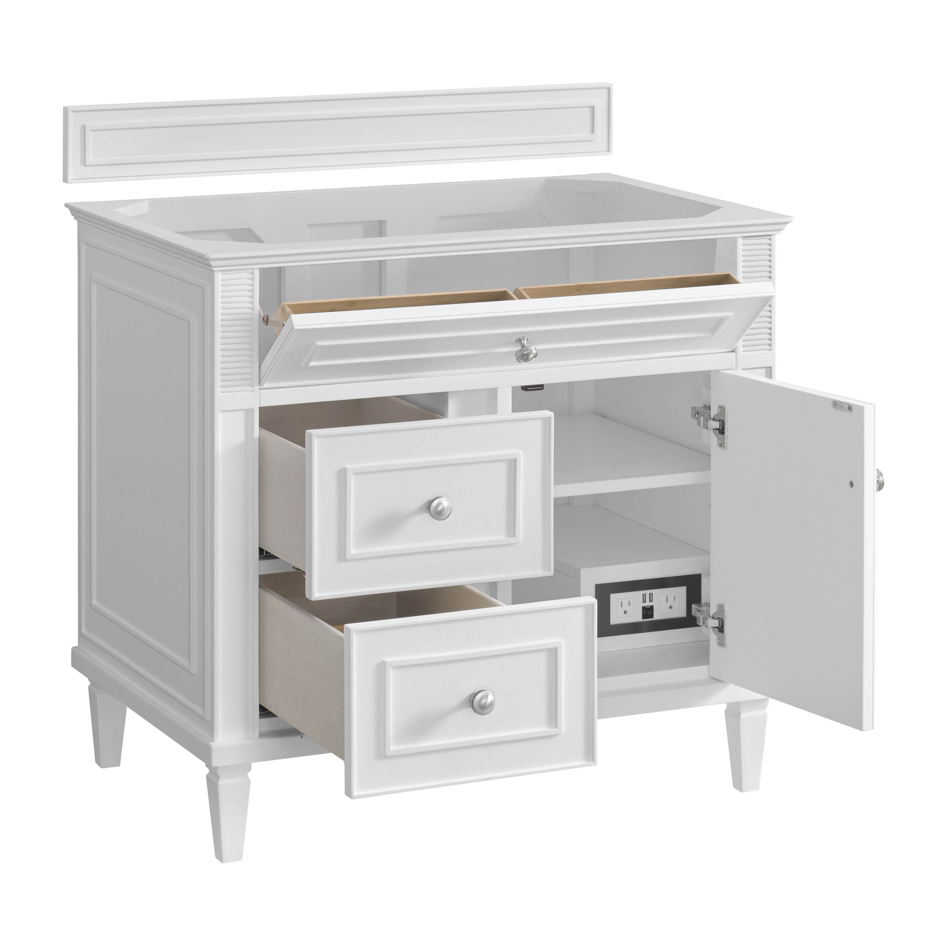 arctic fall solid surface top vanity