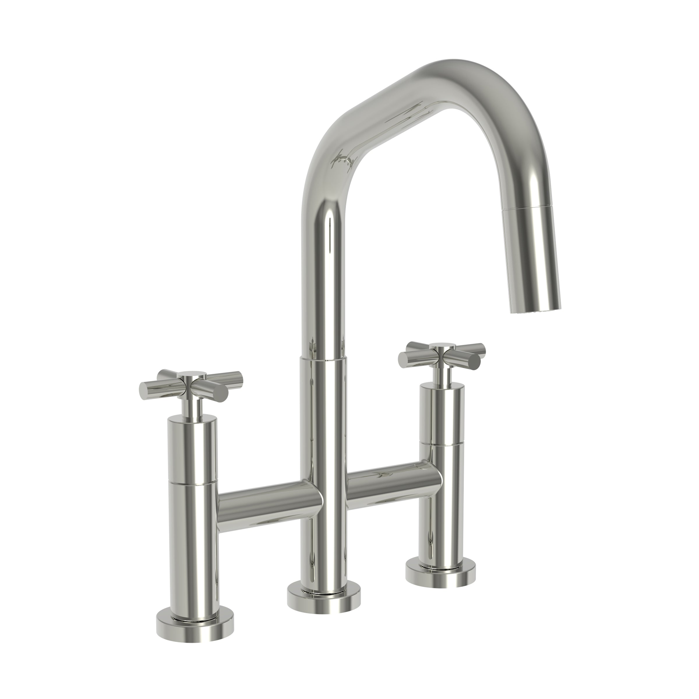 Newport Brass East Square Kitchen Bridge Pull-Down Faucet