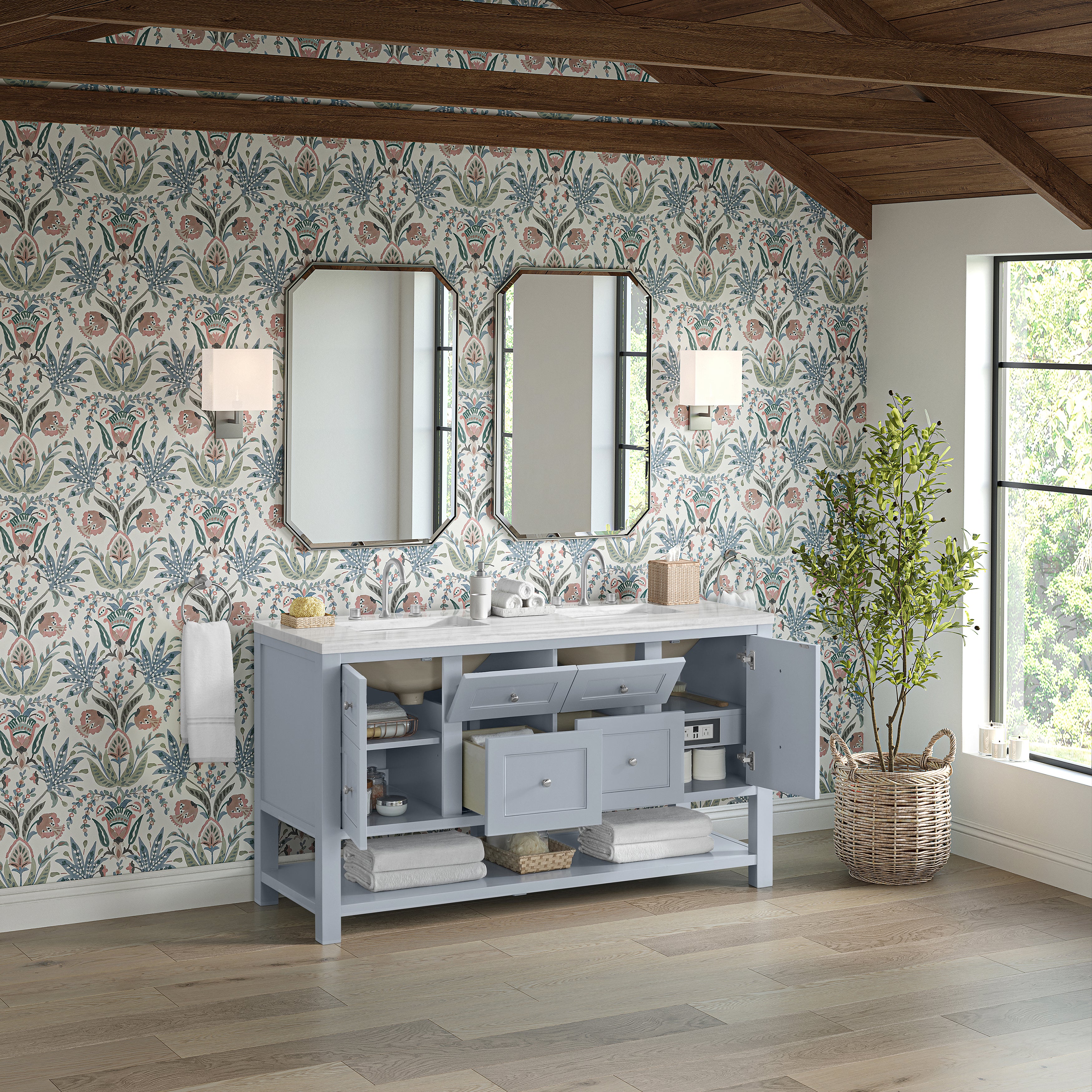arctic fall solid surface top vanity