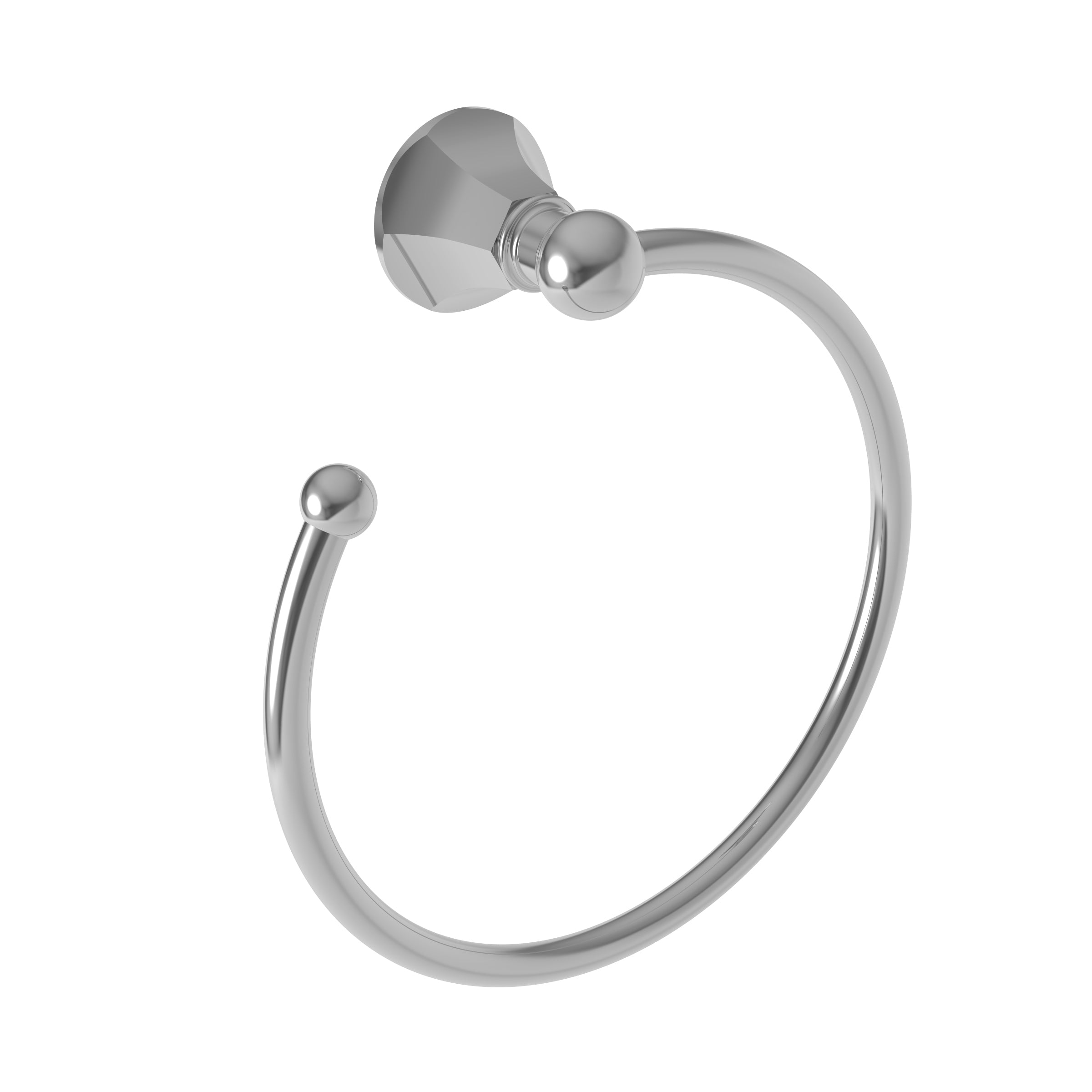polished chrome towel ring
