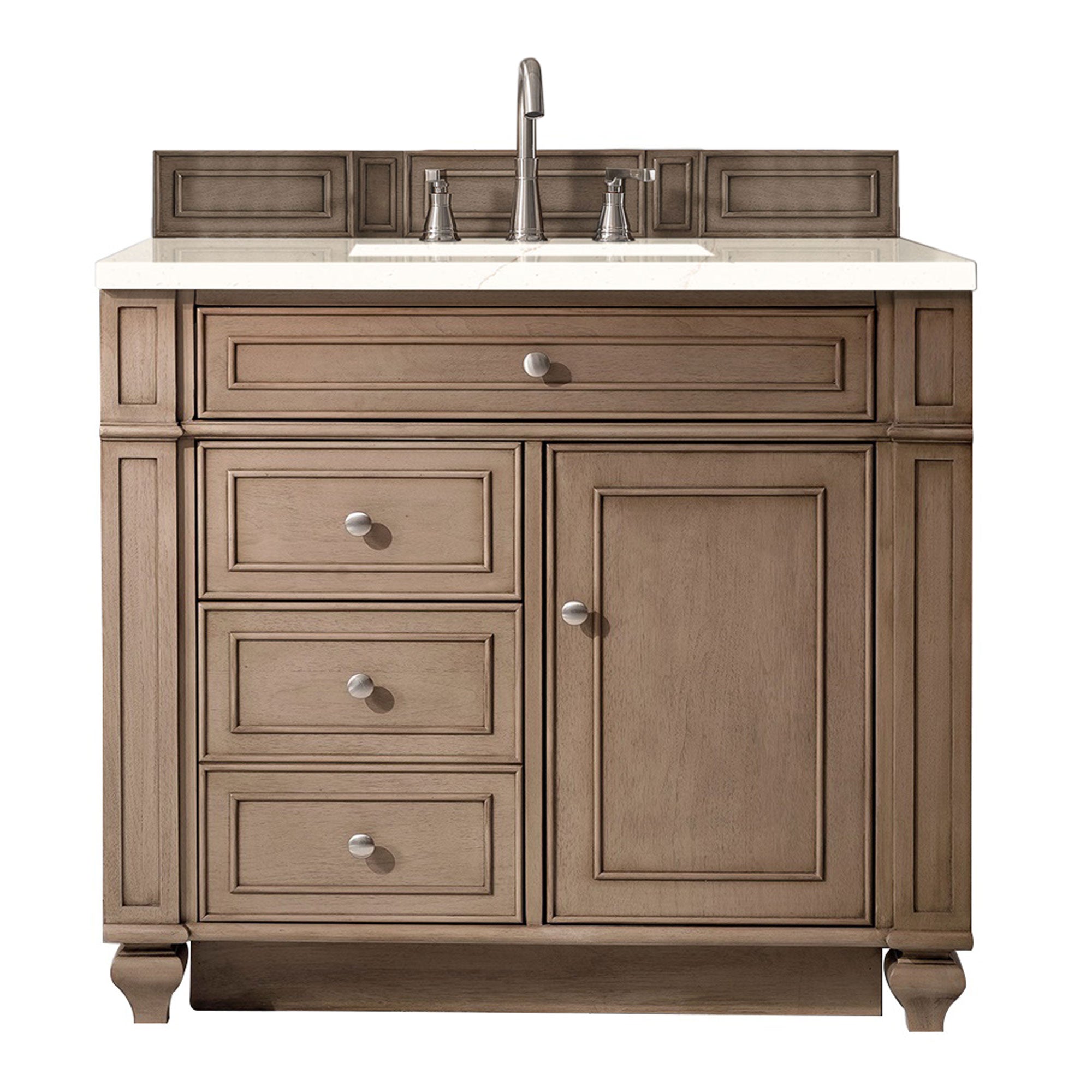 James Martin Vanities Bristol 36" Single Vanity - Whitewashed Walnut