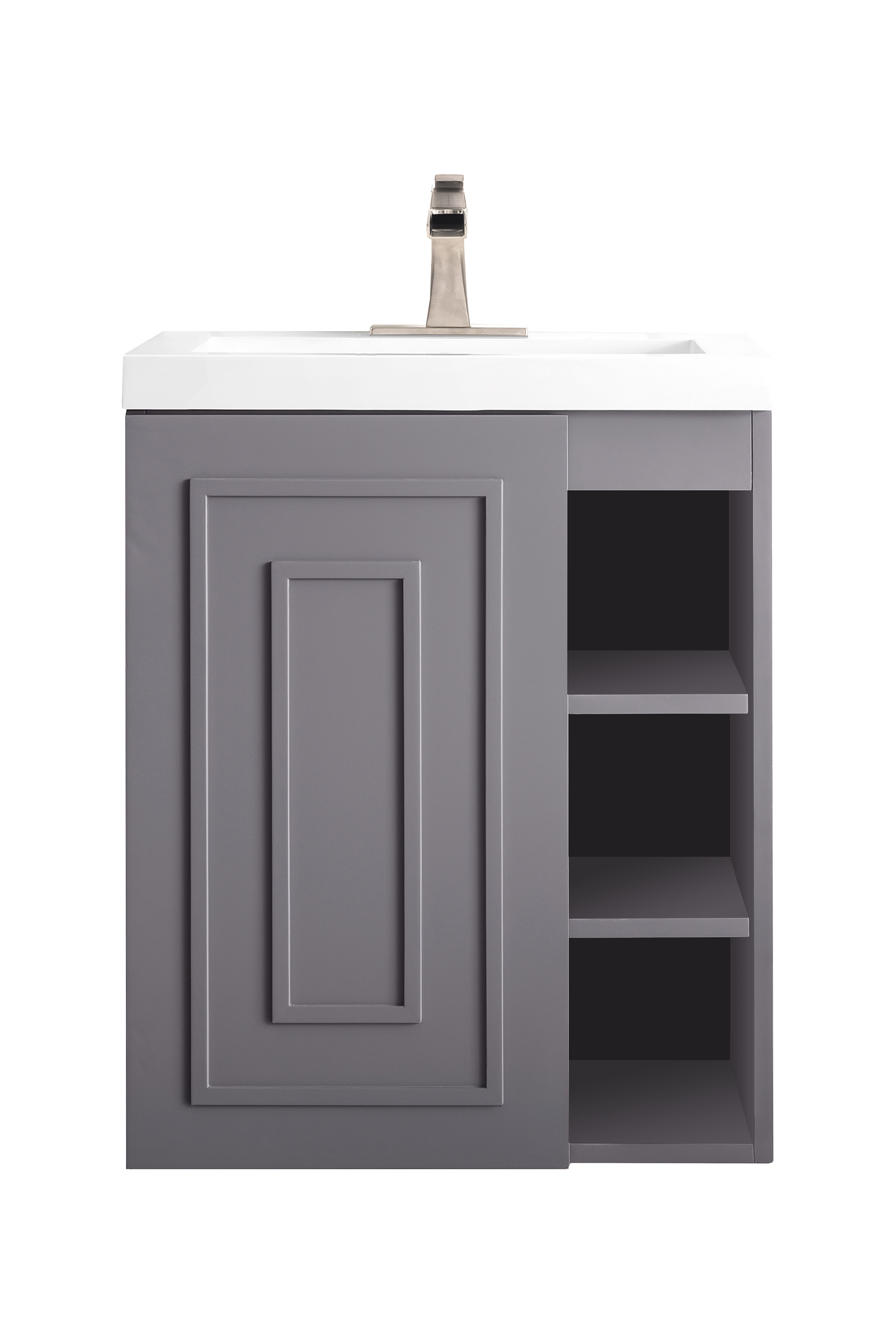 gray smoke vanity