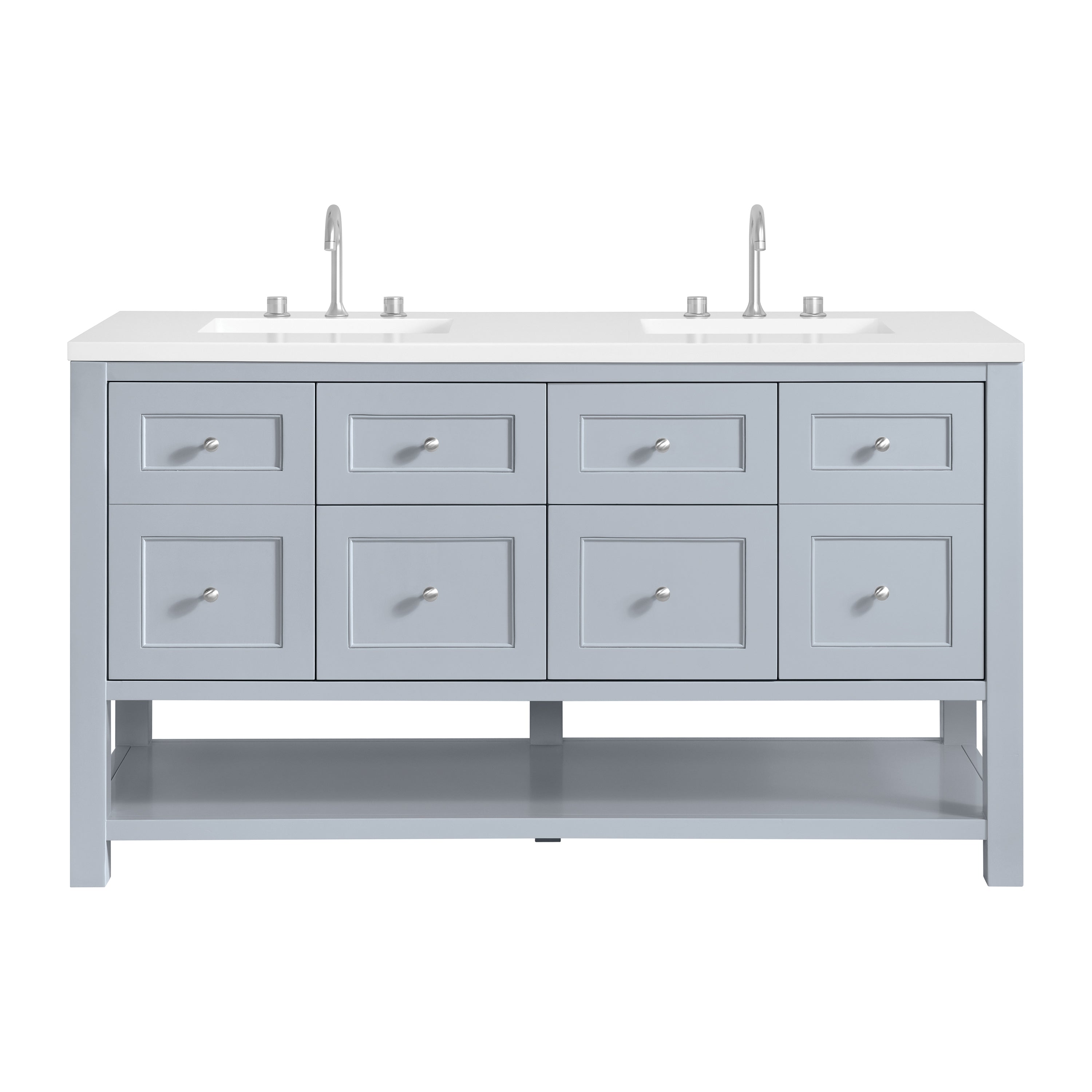 James Martin Vanities Breckenridge 60" Double Vanity - Serenity Blue