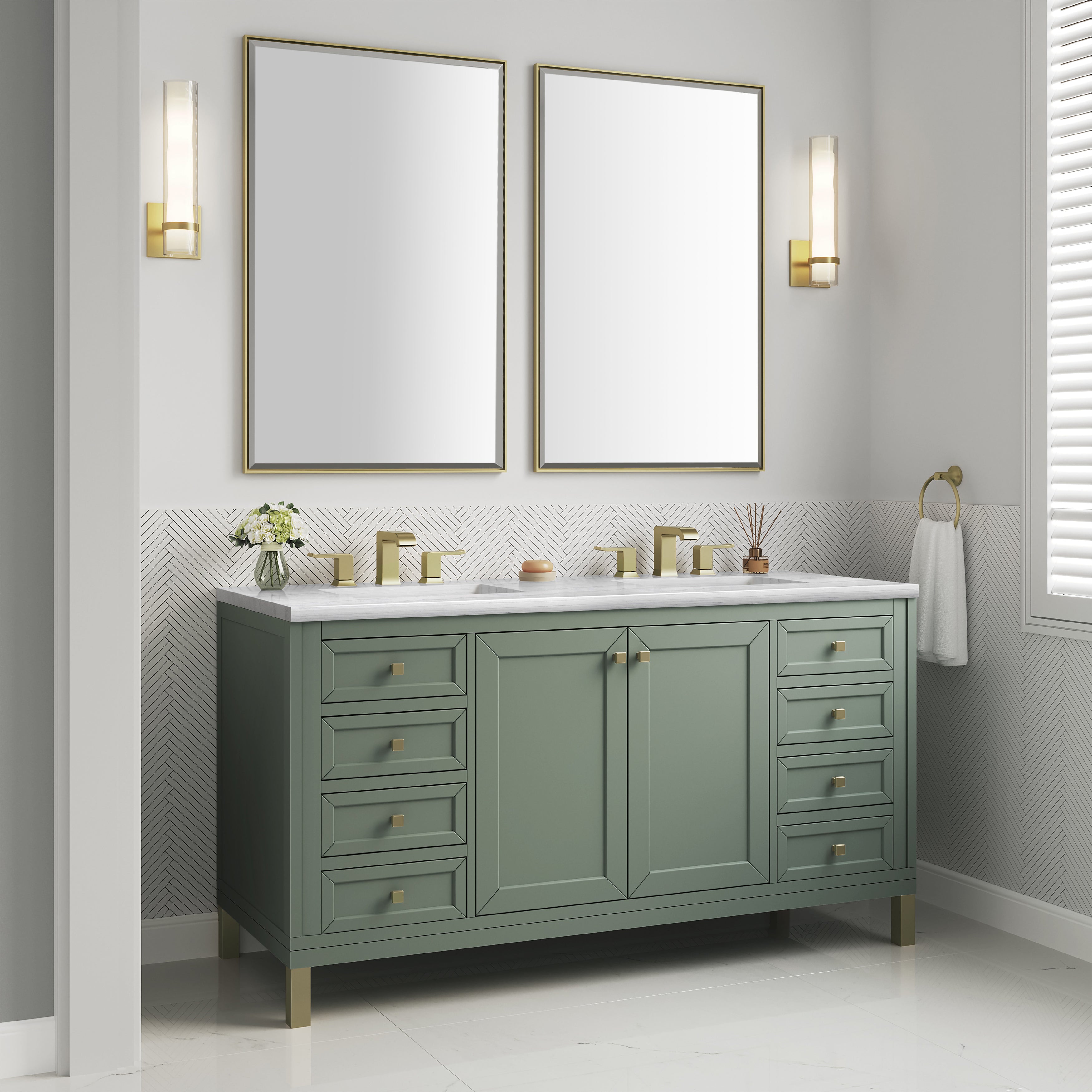 arctic fall solid surface top vanity