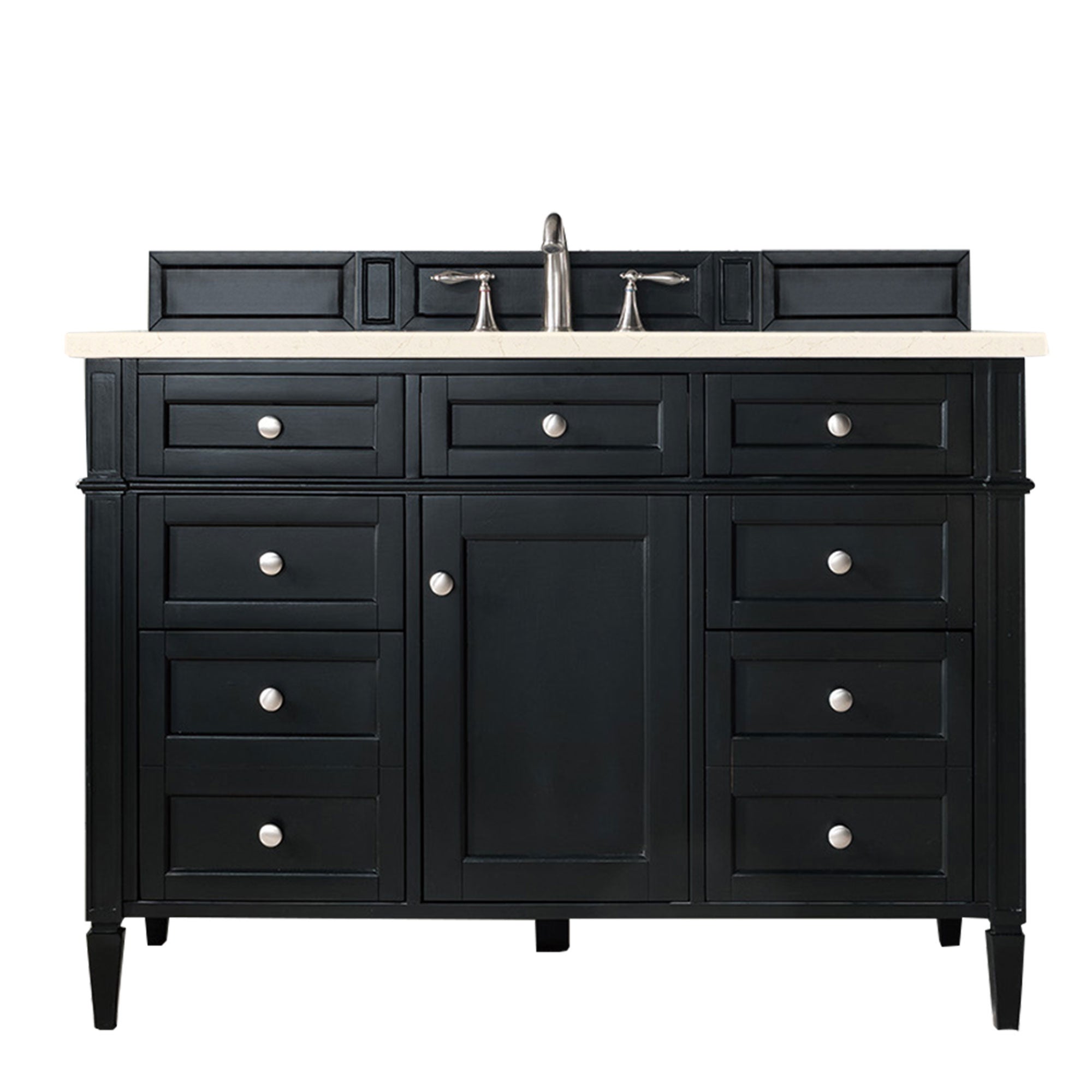 James Martin Vanities Brittany 48" Single Vanity - Black Onyx