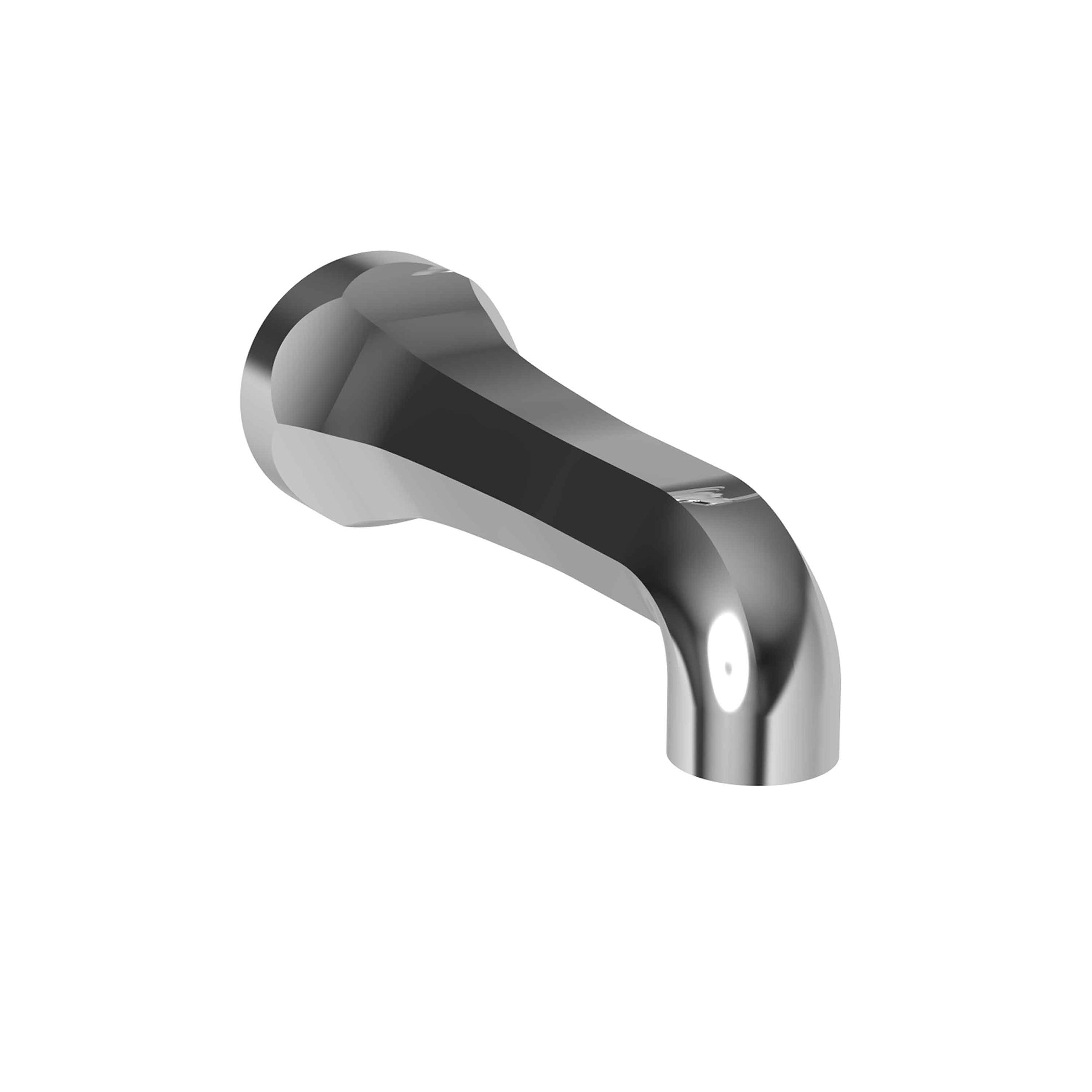 polished chrome tub spout