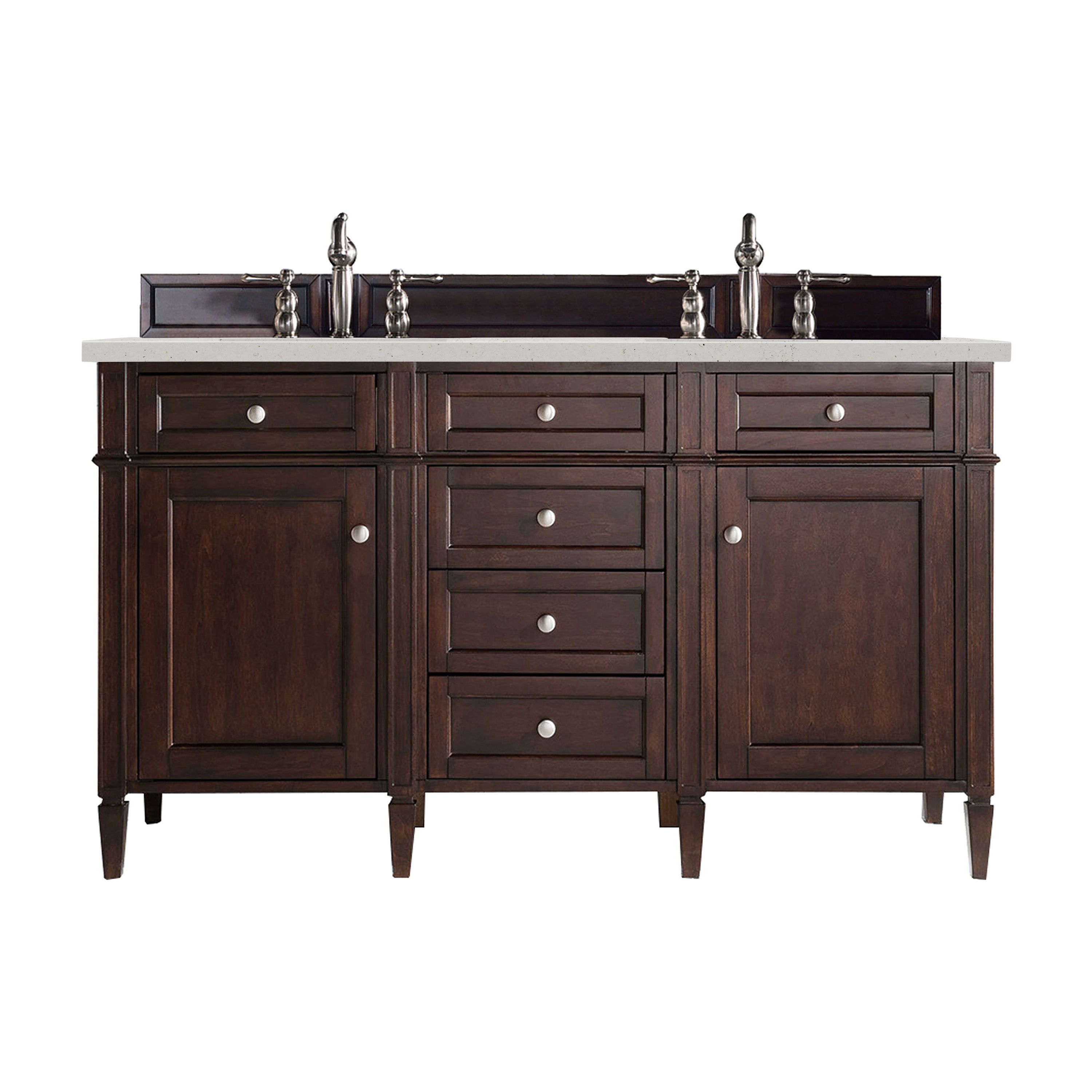 James Martin Vanities Brittany 60" Double Vanity - Burnished Mahogany