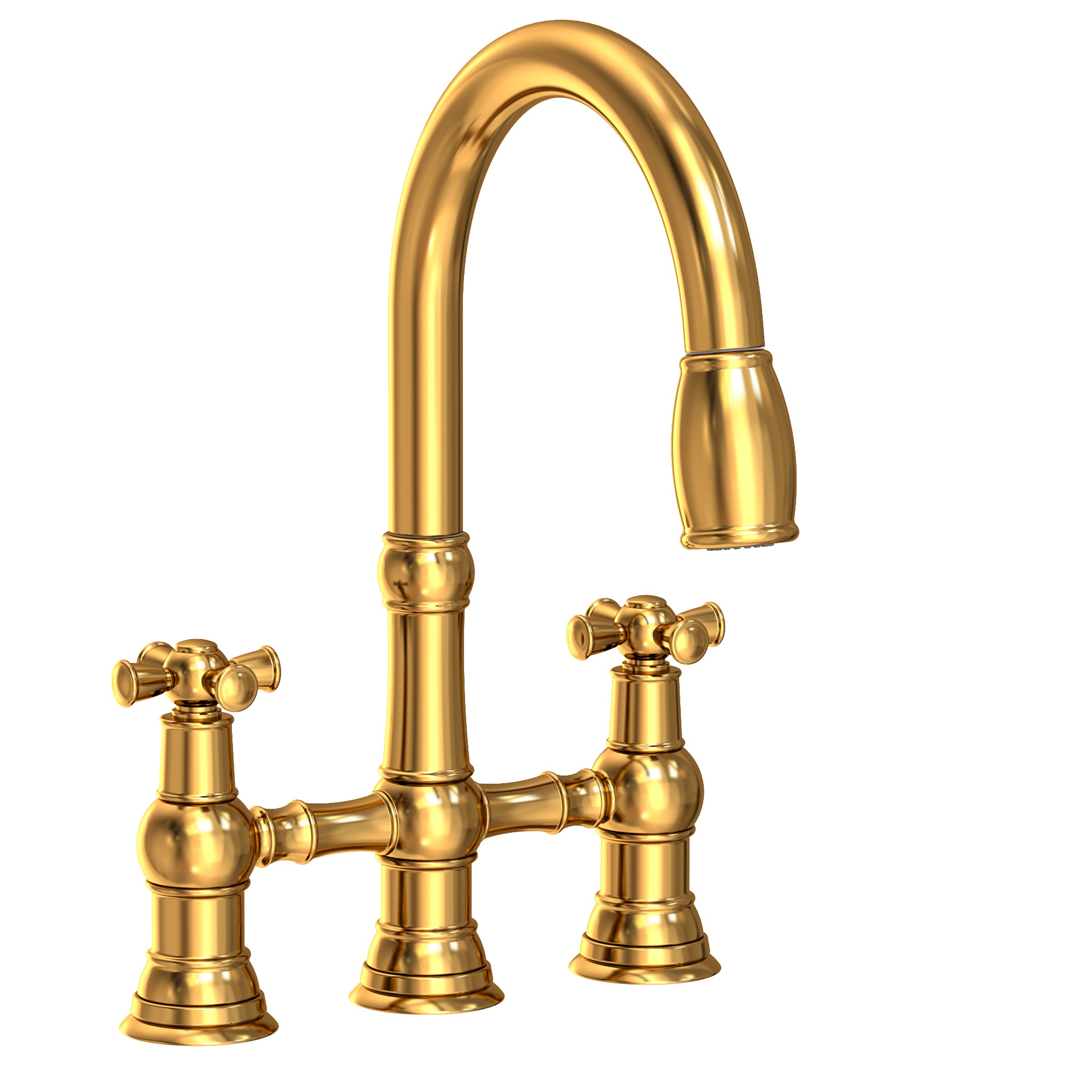 Newport Brass Jacobean Kitchen Bridge Pull-Down Faucet