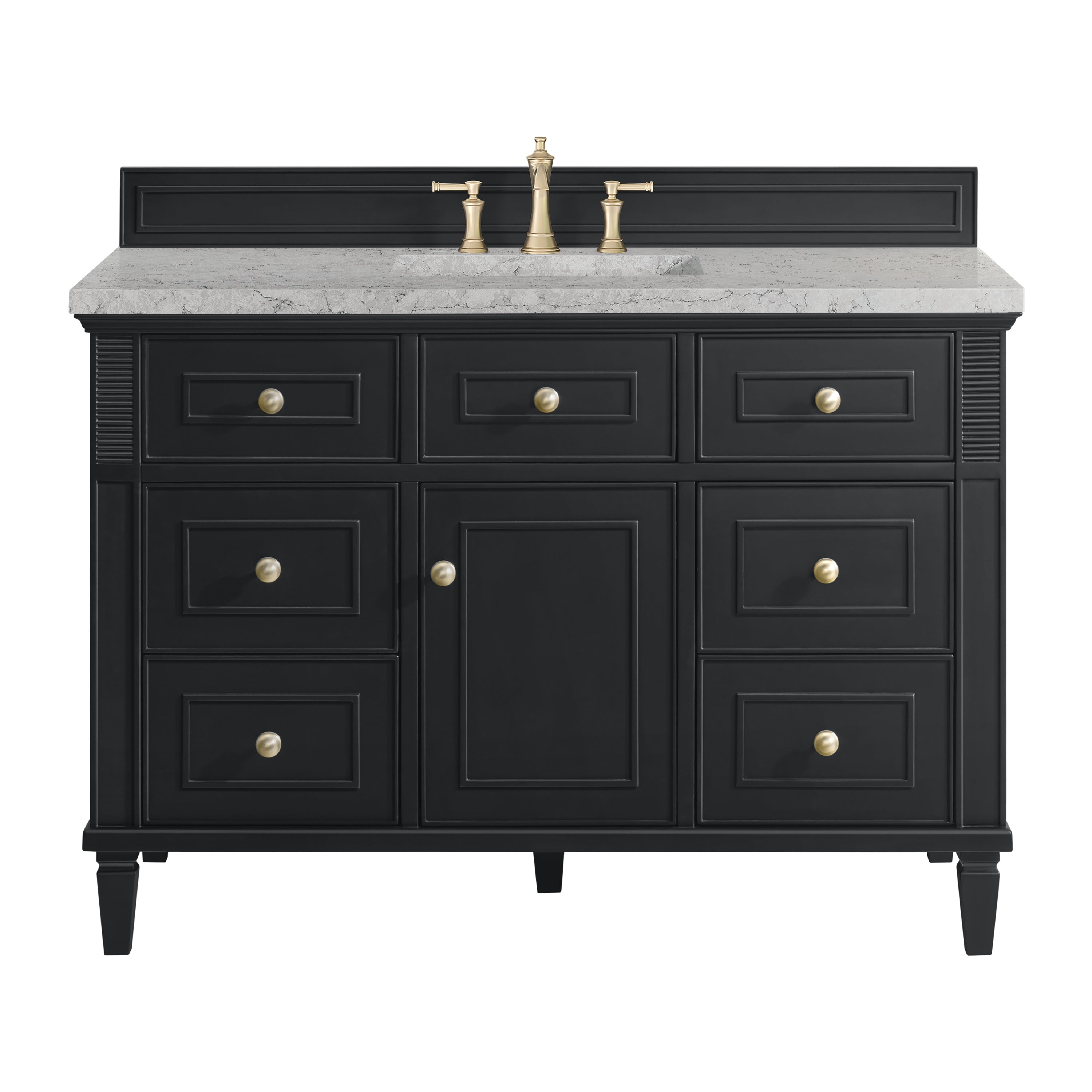James Martin Vanities Lorelai 48" Single Vanity - Black Onyx