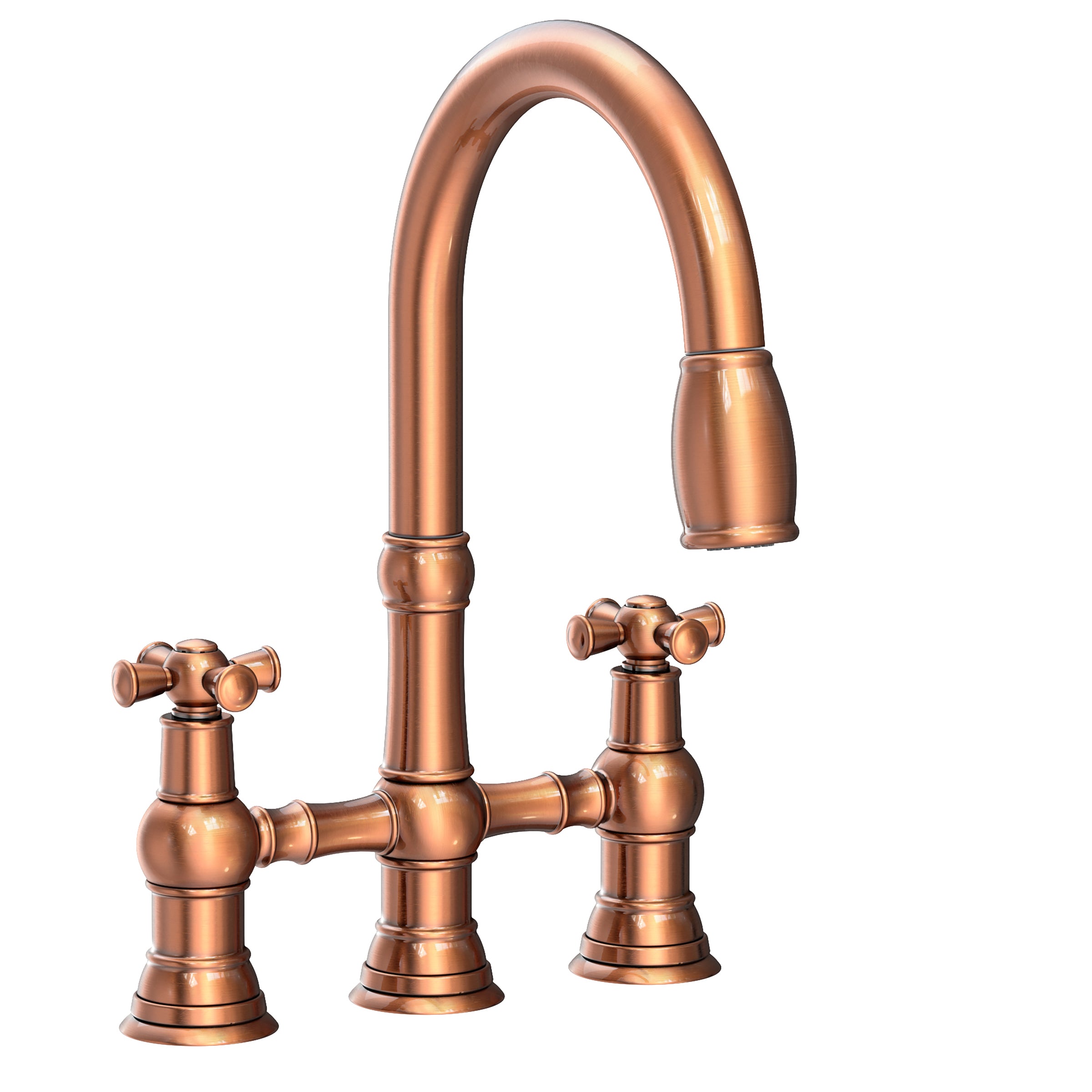 Newport Brass Jacobean Kitchen Bridge Pull-Down Faucet