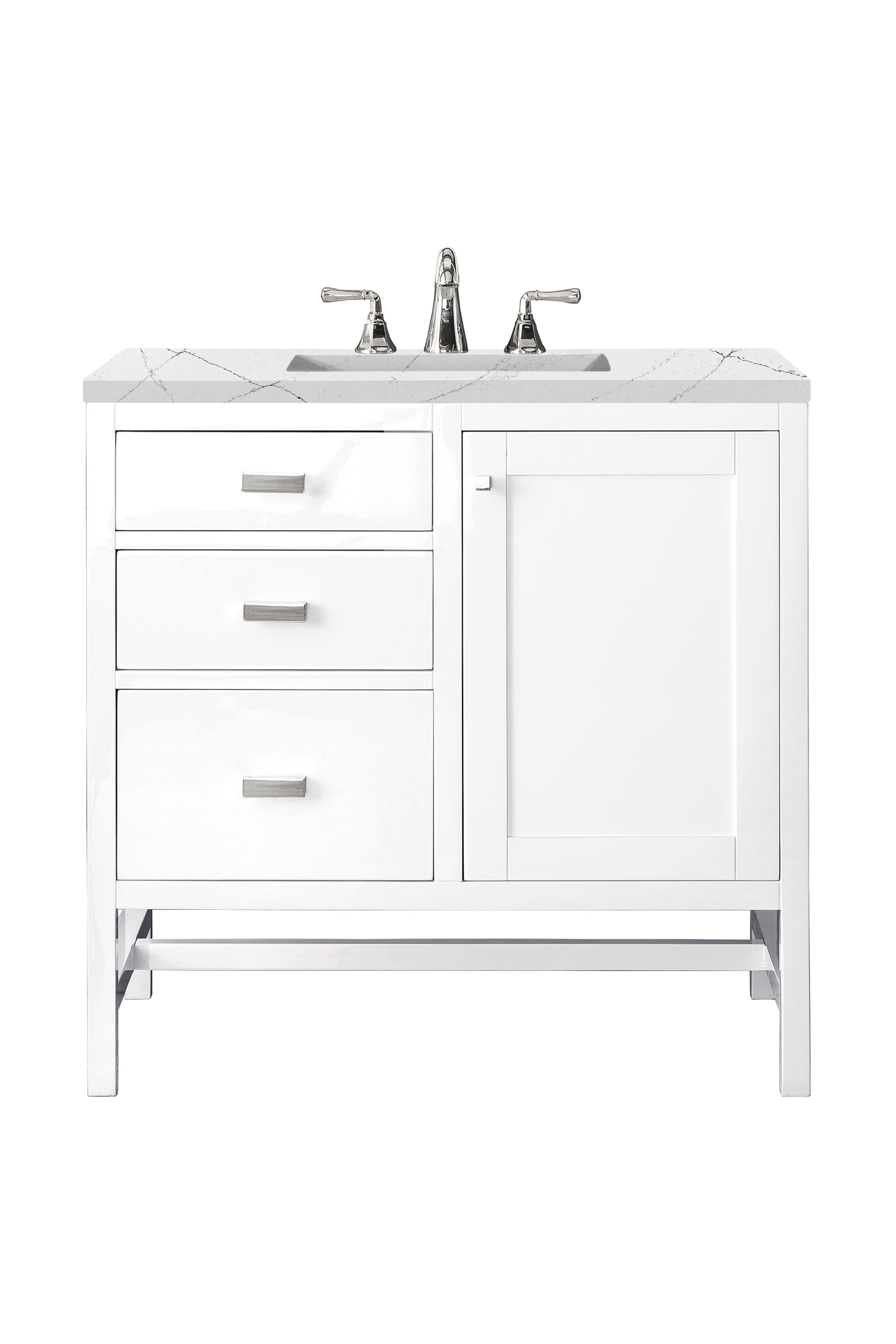 James Martin Vanities Addison 36" Single Vanity - Glossy White