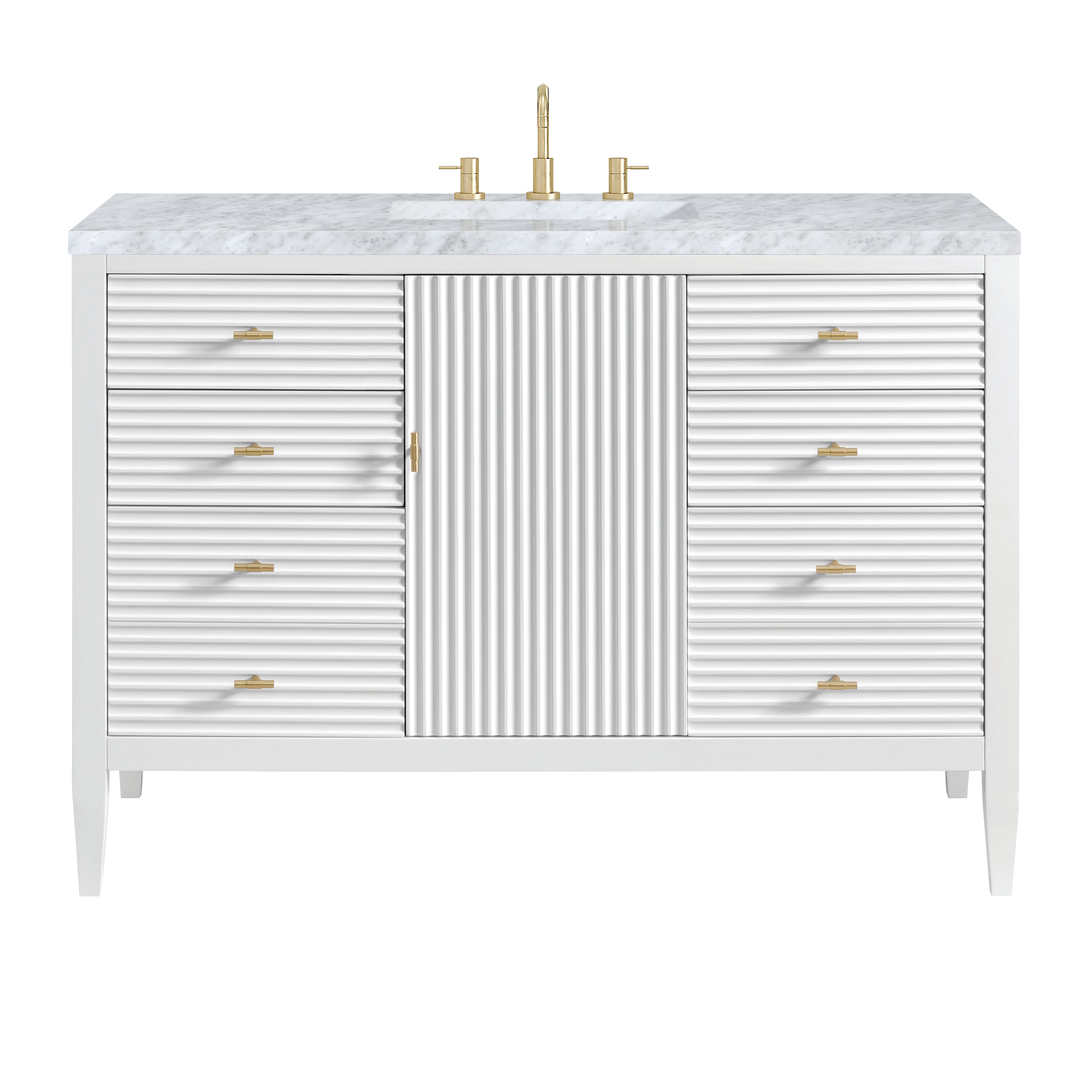James Martin Vanities Myrrin 48" Vanity - Bright White