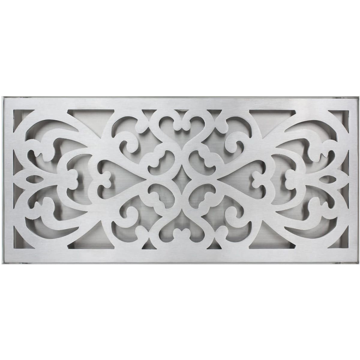 satin stainless steel grate