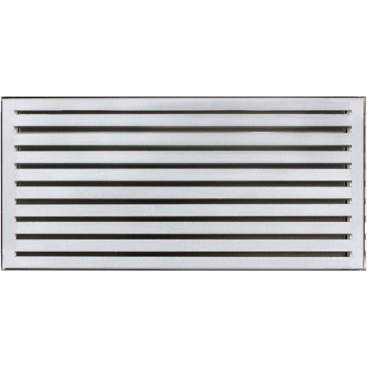 satin stainless steel grate