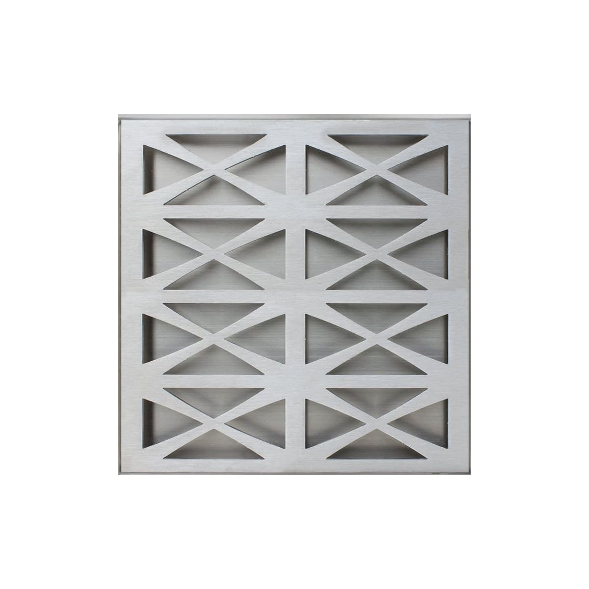 satin stainless steel grate