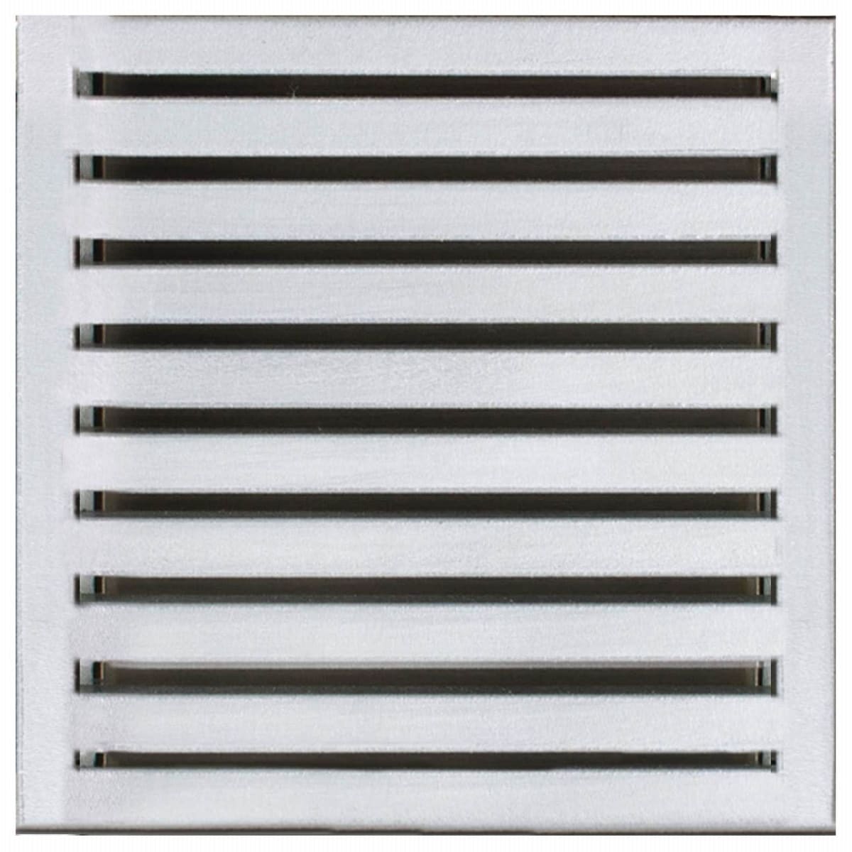 satin stainless steel grate