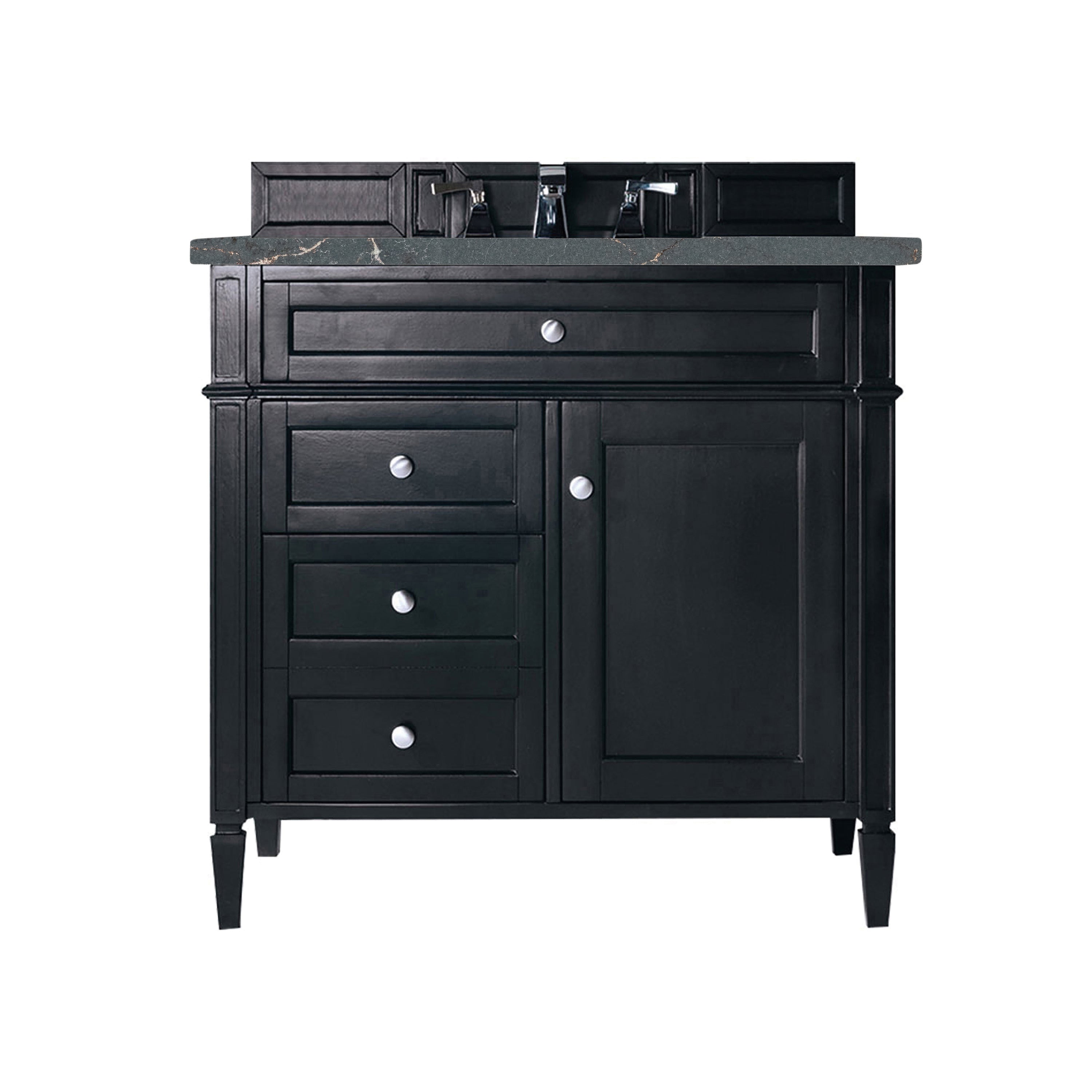 James Martin Vanities Brittany 36" Single Vanity - Black Onyx