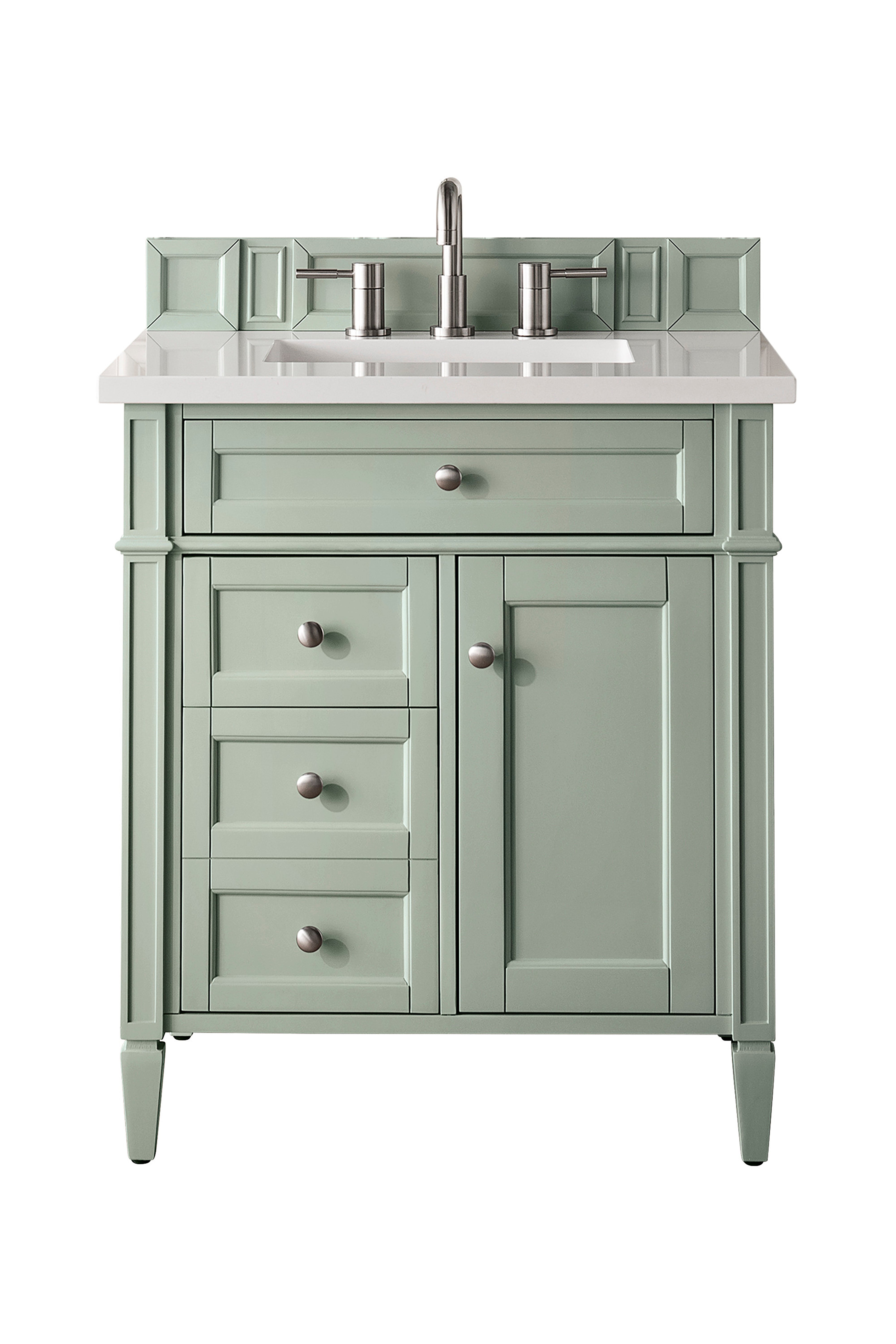 James Martin Vanities Brittany 30" Single Vanity - Sage Green