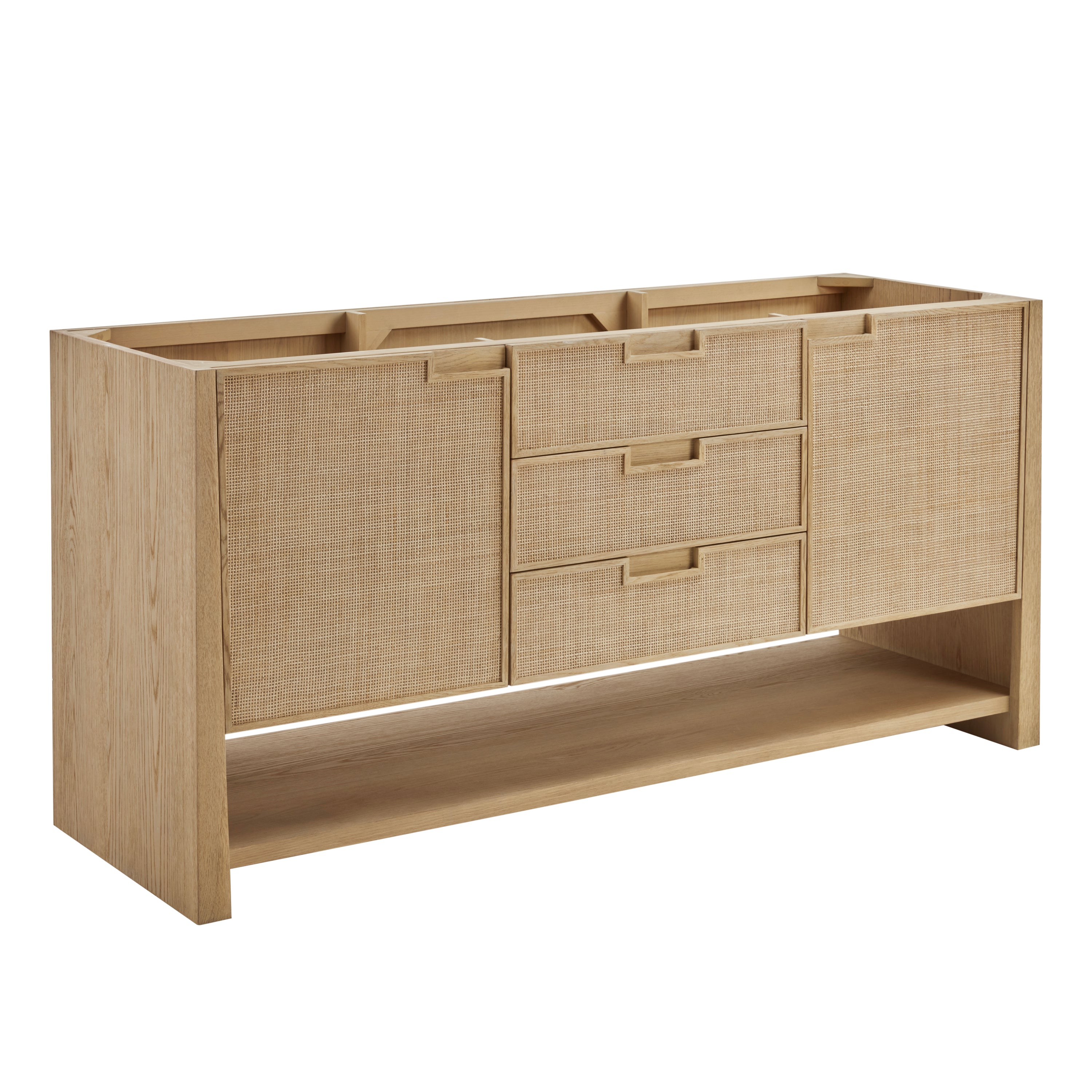 James Martin Vanities Solene 72" Double Vanity - Seaside Oak