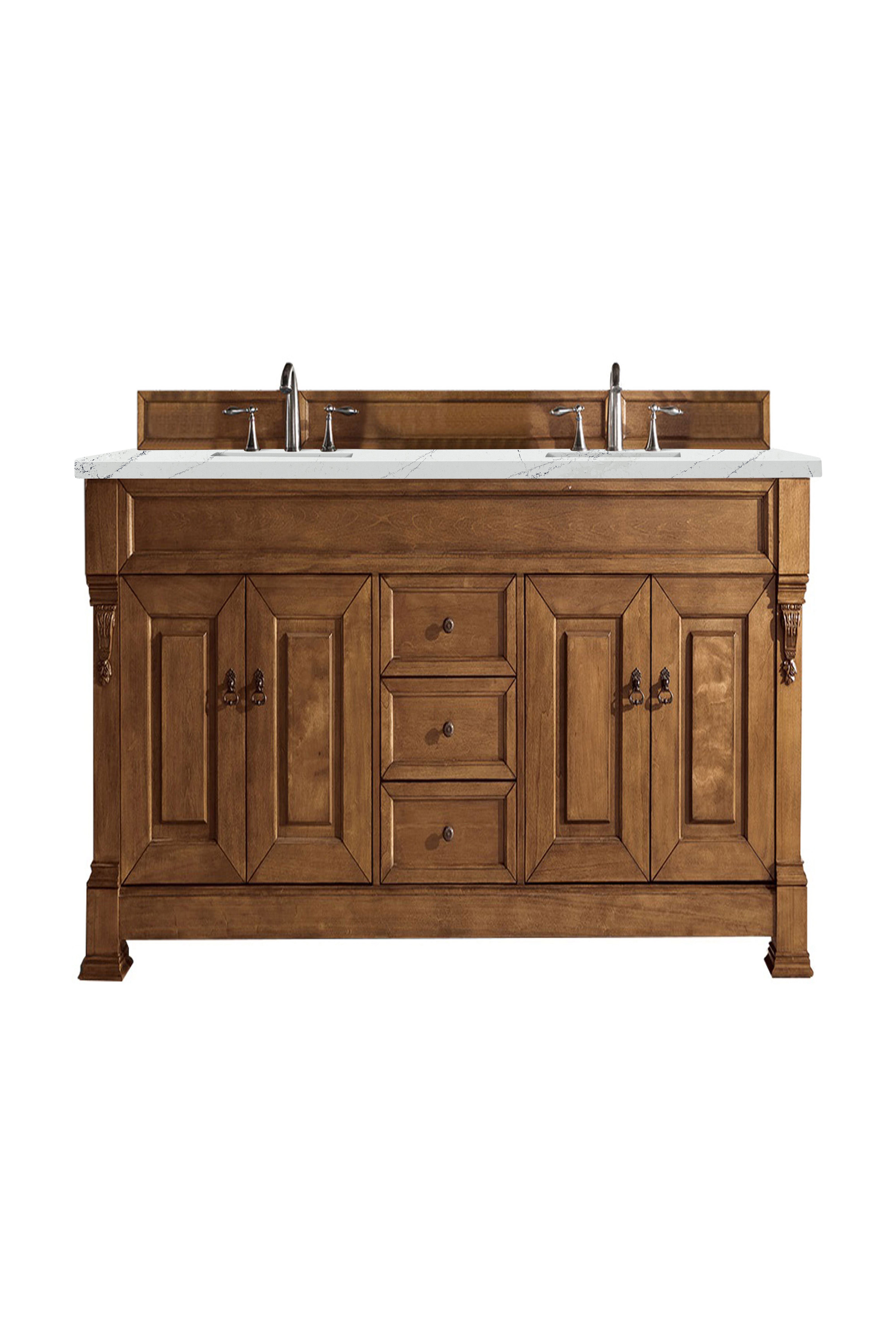James Martin Vanities Brookfield 72" Double Vanity - Country Oak