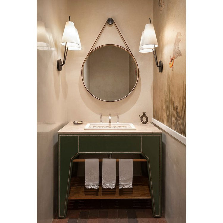 white marble sink