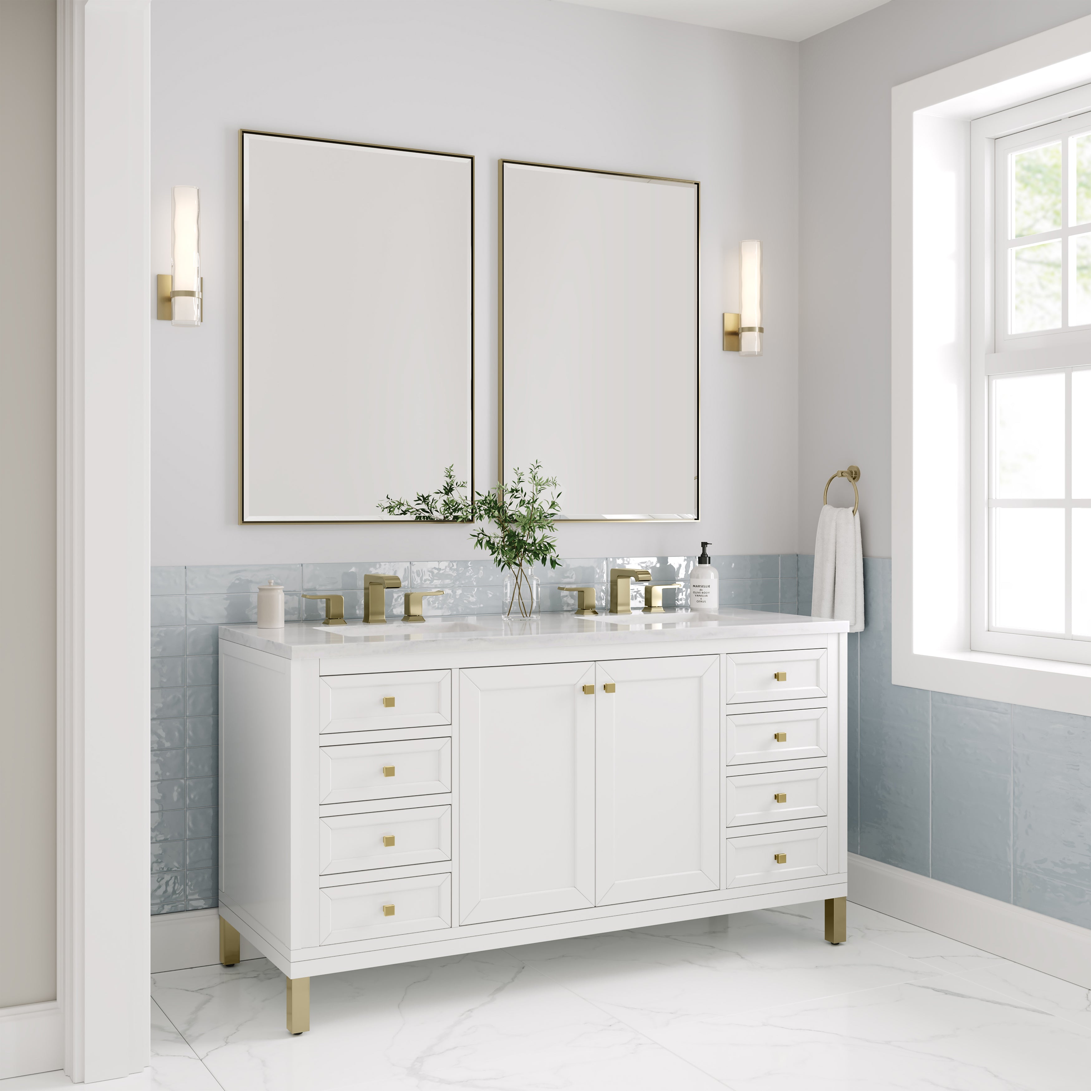 arctic fall solid surface top vanity