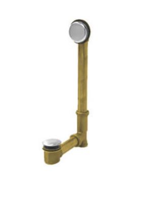 MTI Toe Tap W/Round Overflow W/Solid Brass Drain