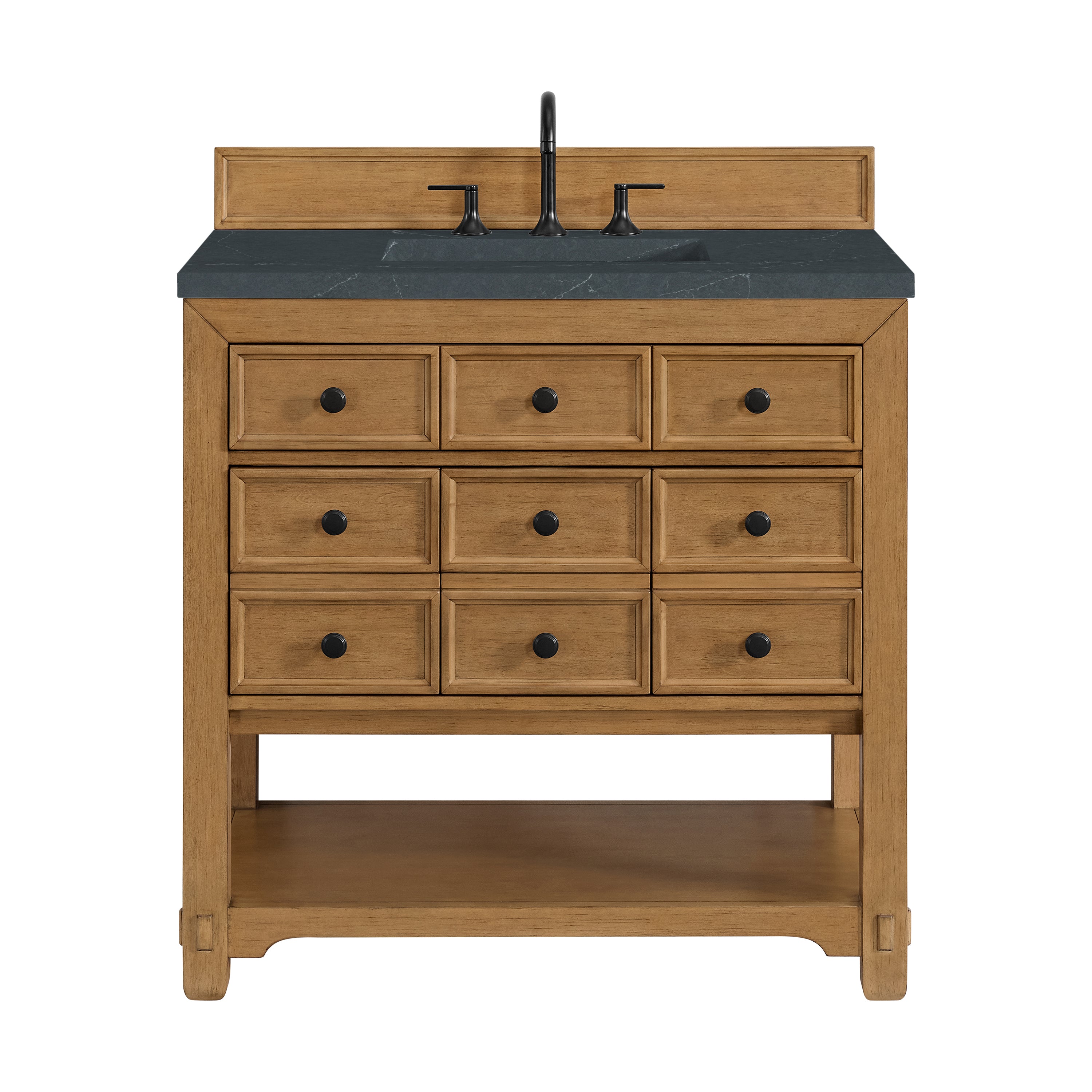 James Martin Vanities Malibu 36" Single Vanity - Amber Birch