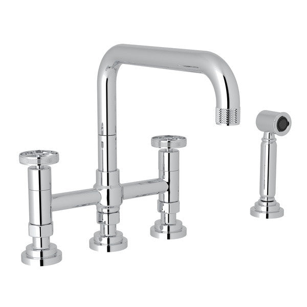 polished chrome kitchen faucet