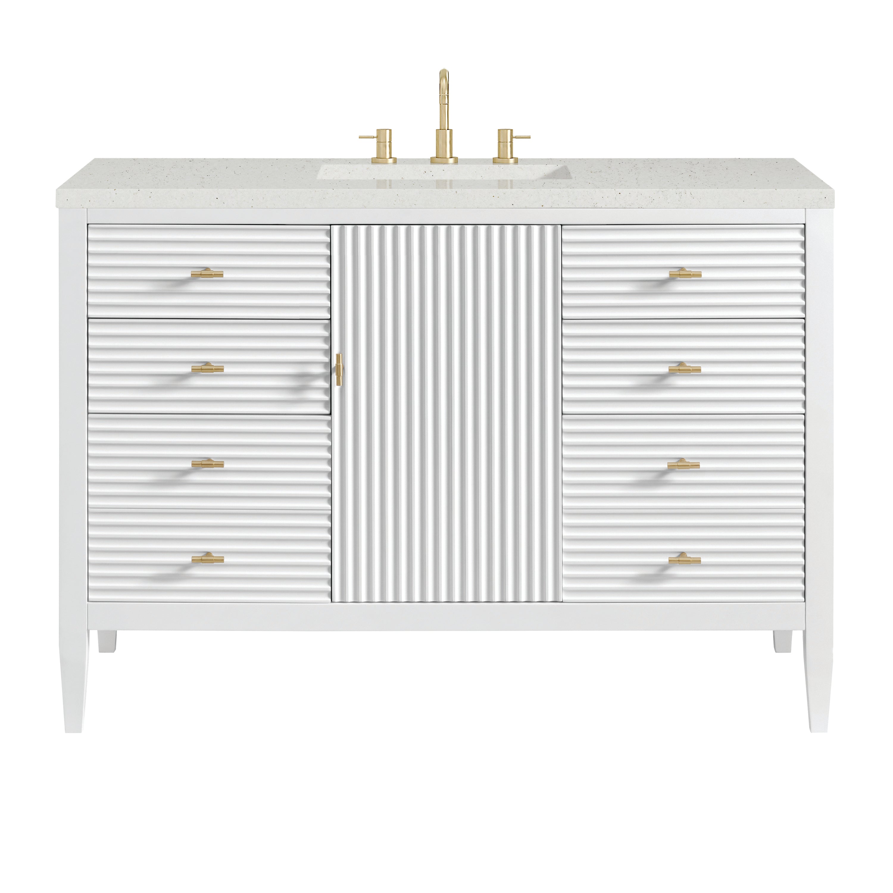 James Martin Vanities Myrrin 48" Vanity - Bright White
