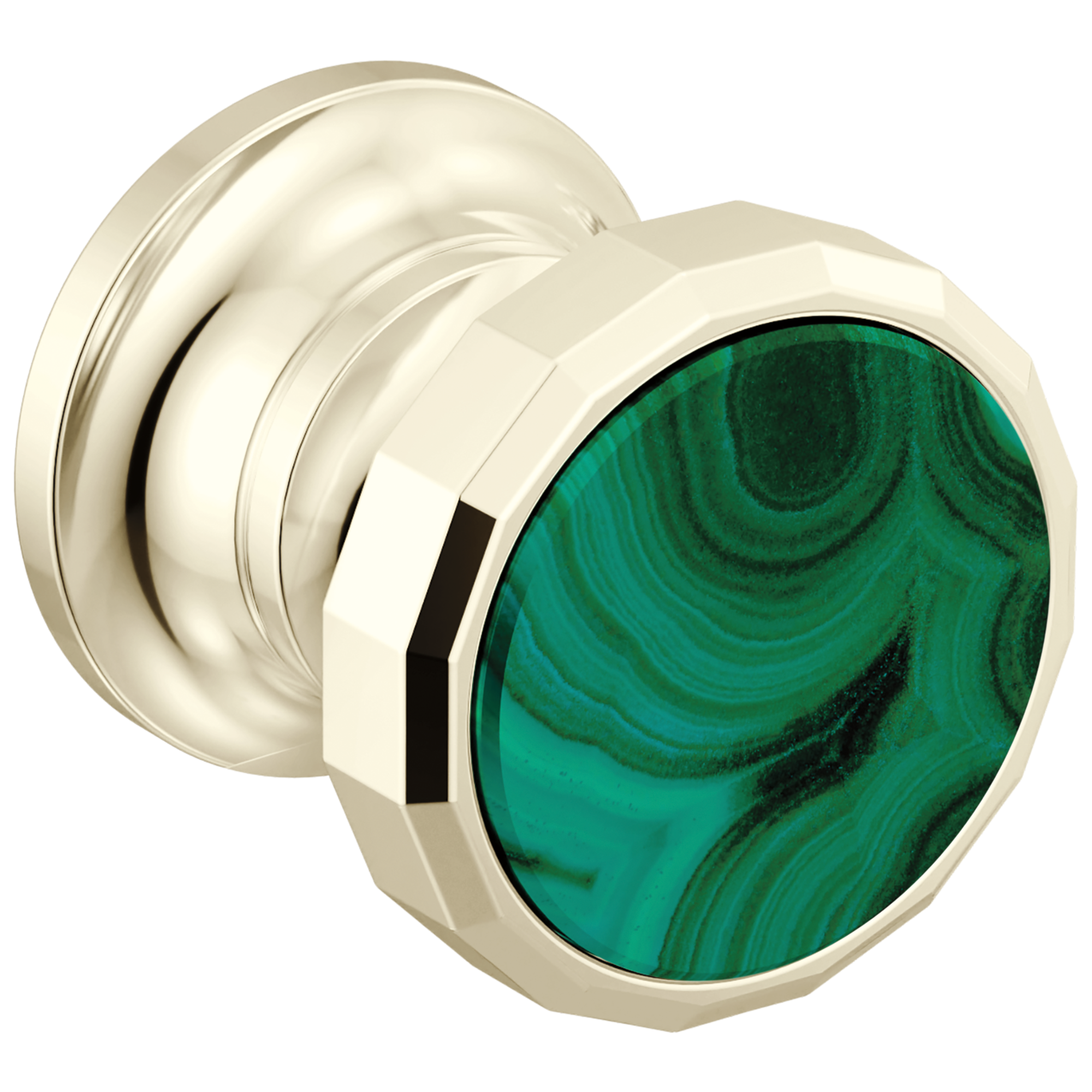Brizo Beauclere Wall Mount Lavatory Wheel Handle Kit with Malachite Insert