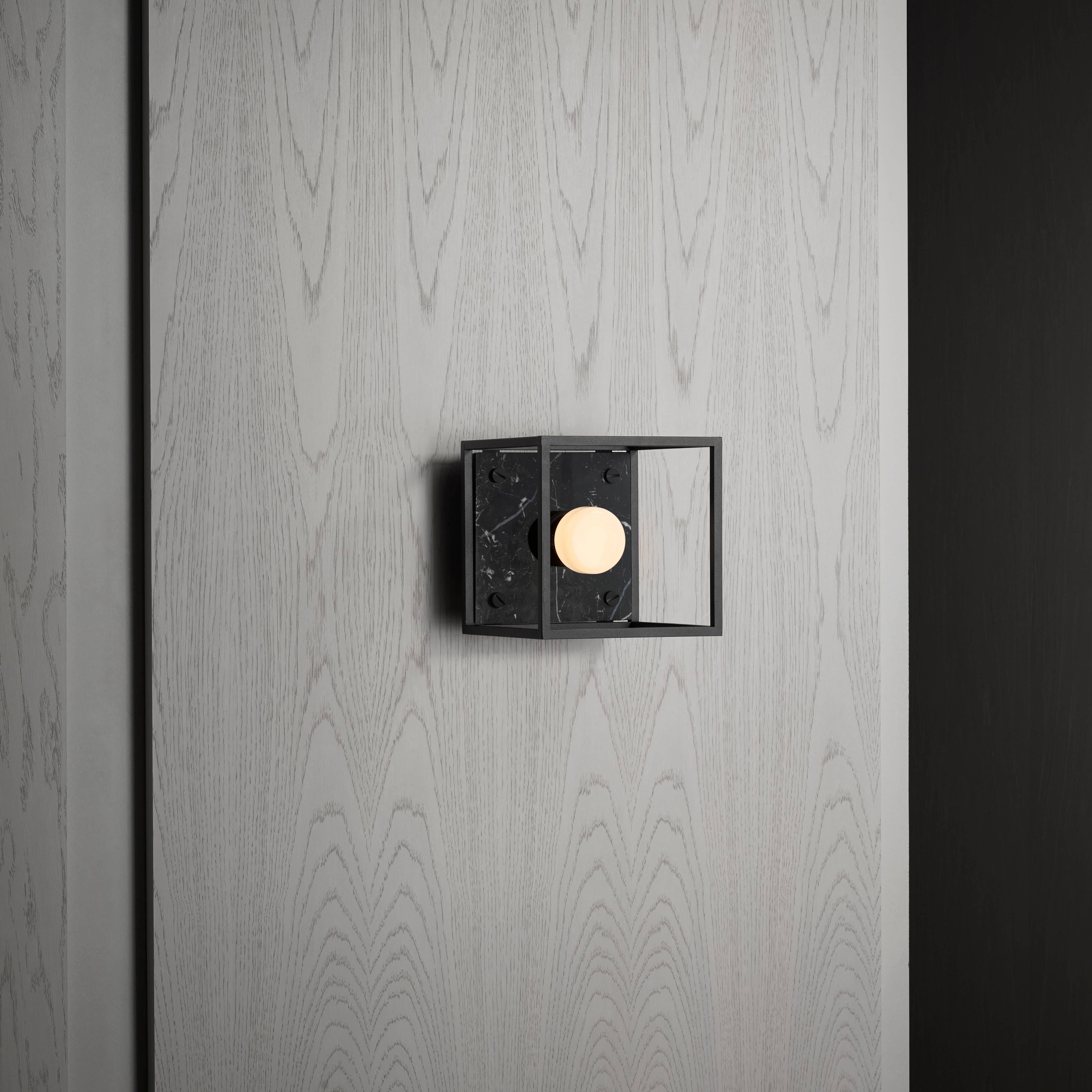 Black Marble Ceiling Light