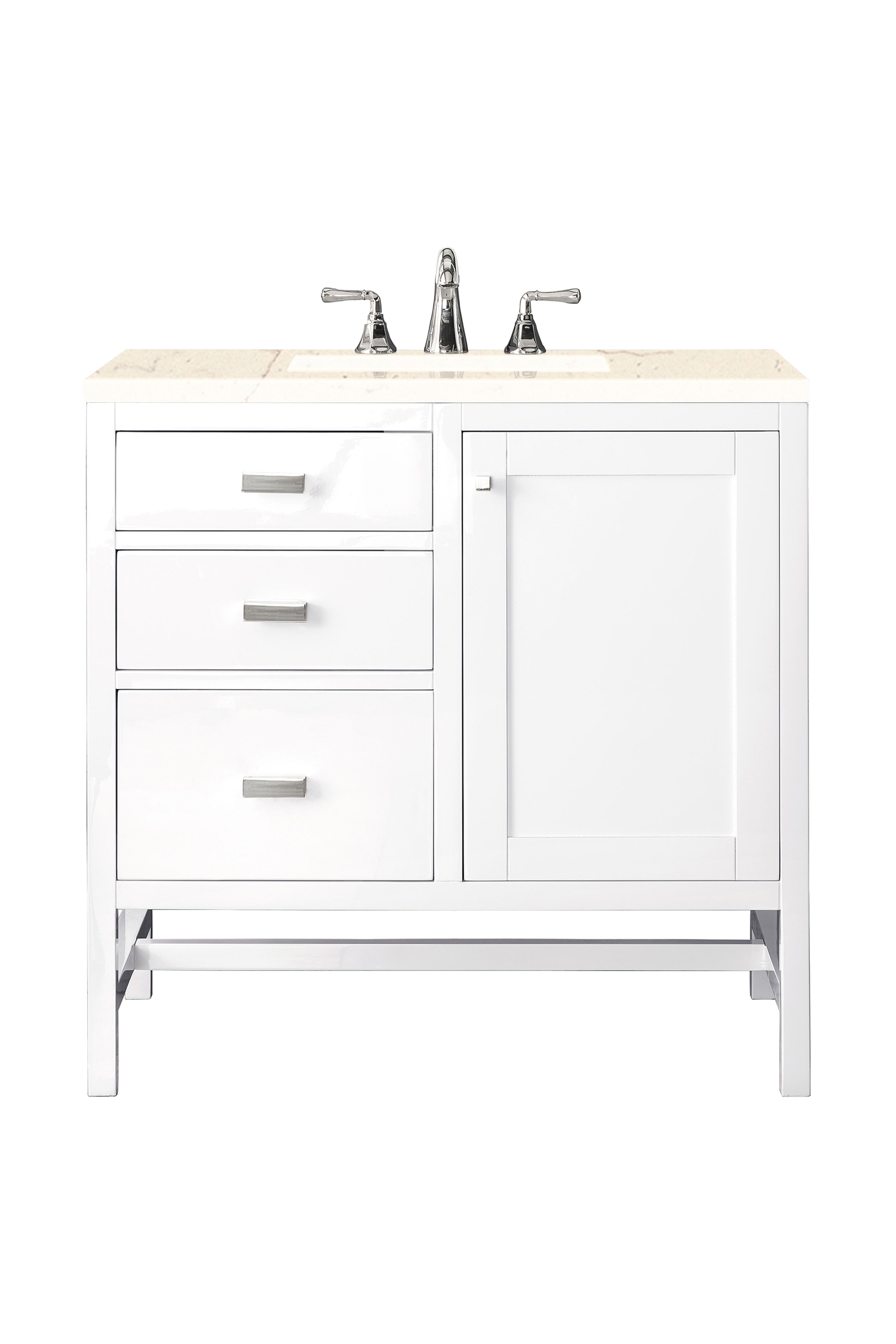 James Martin Vanities Addison 36" Single Vanity - Glossy White