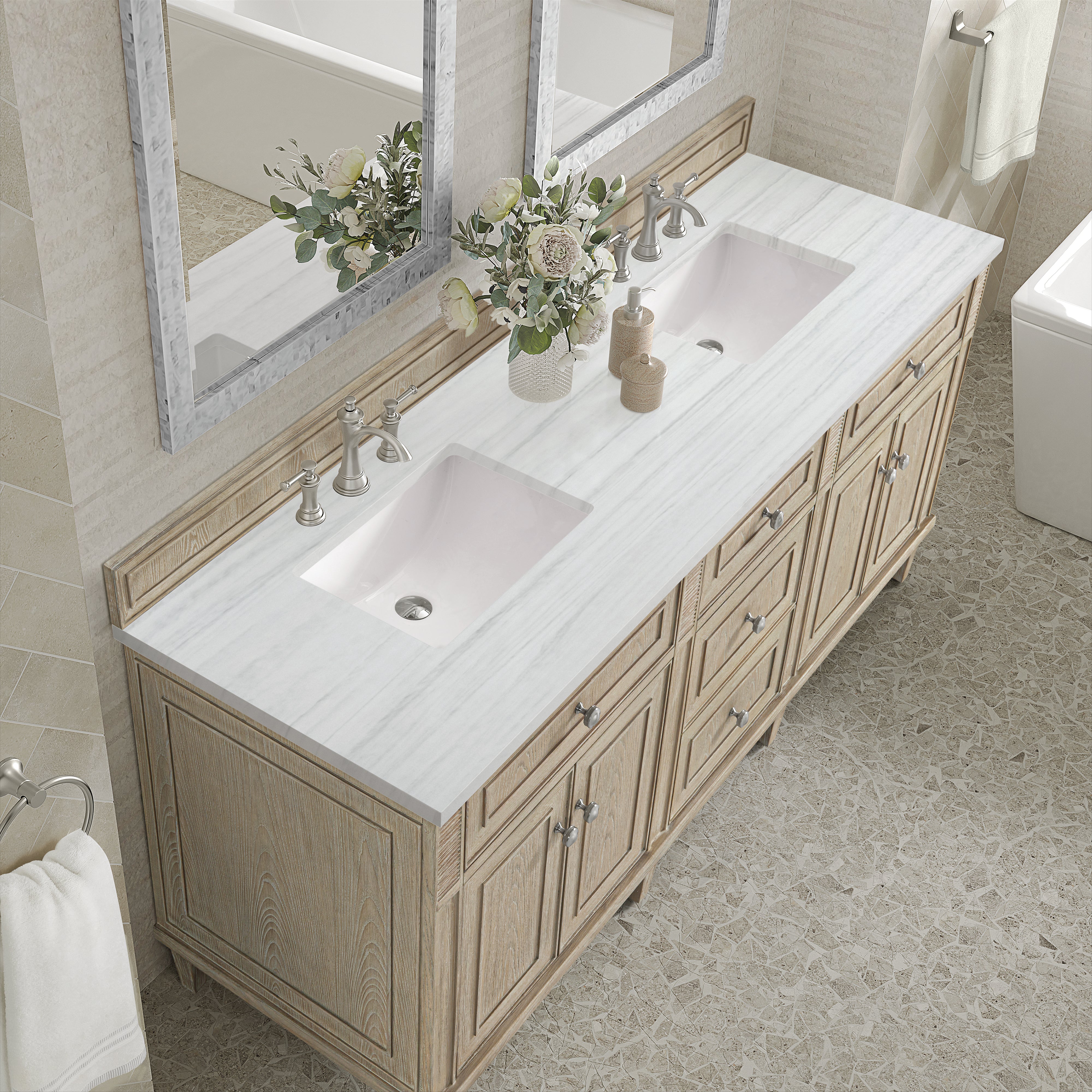arctic fall solid surface top vanity