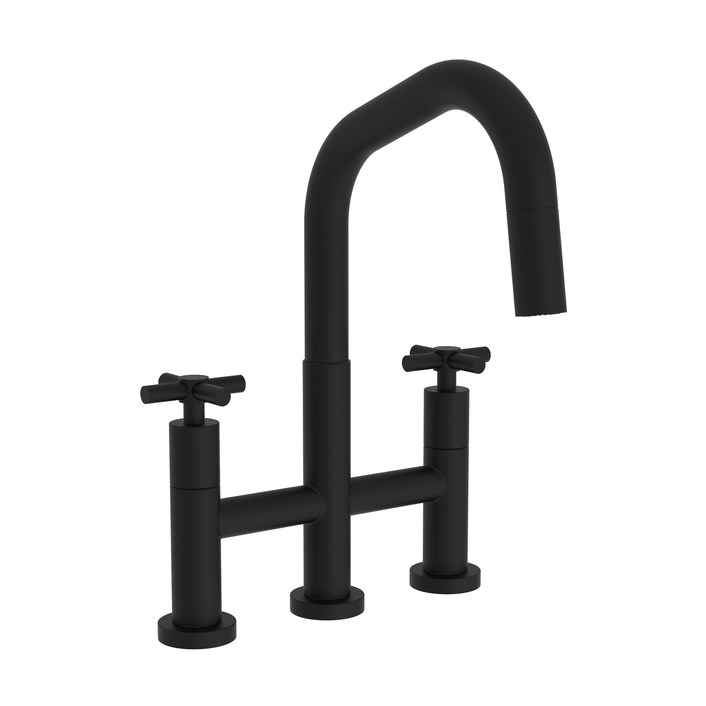Newport Brass East Square Kitchen Bridge Pull-Down Faucet