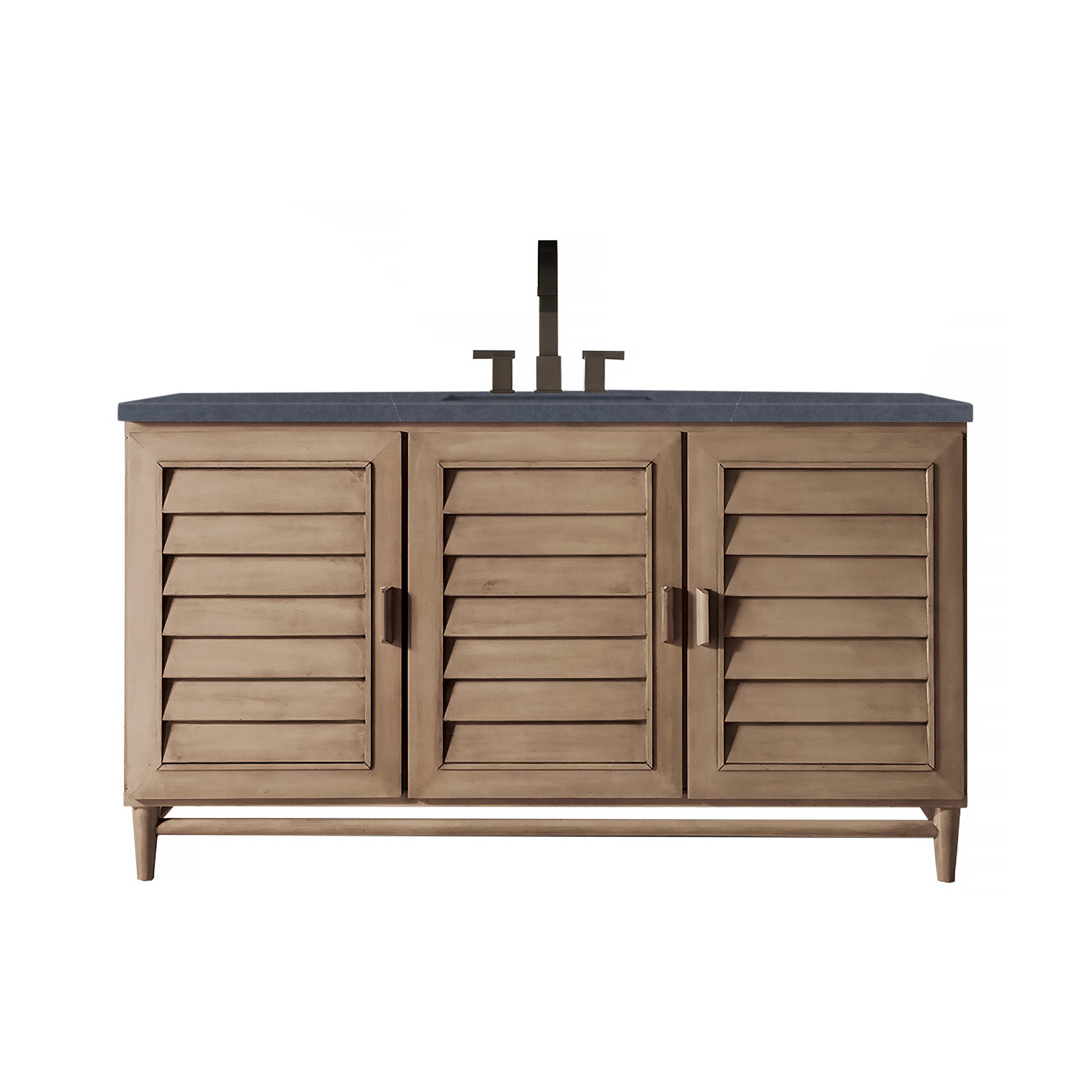 James Martin Vanities Portland 60" Single Vanity Whitewashed Walnut