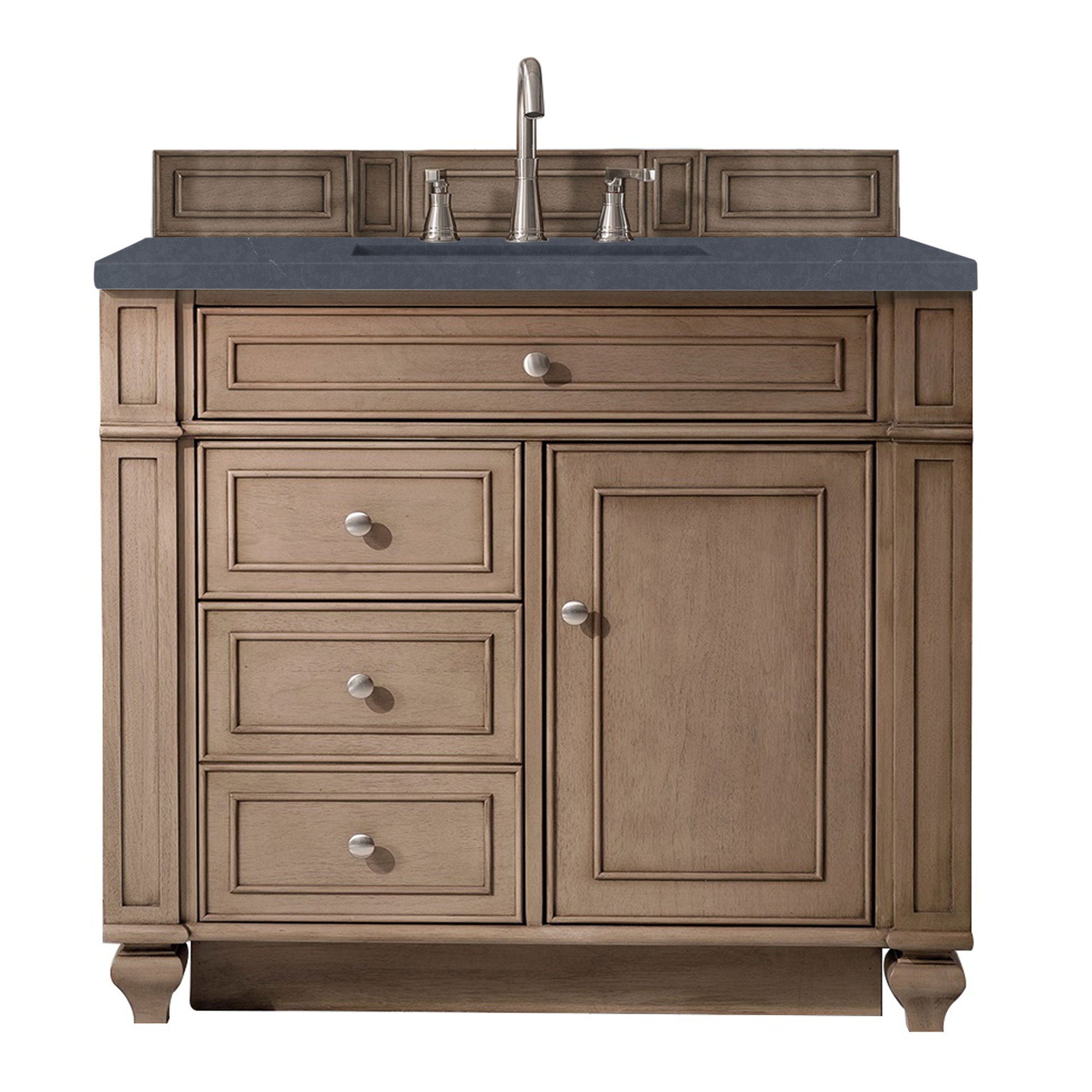 James Martin Vanities Bristol 36" Single Vanity - Whitewashed Walnut