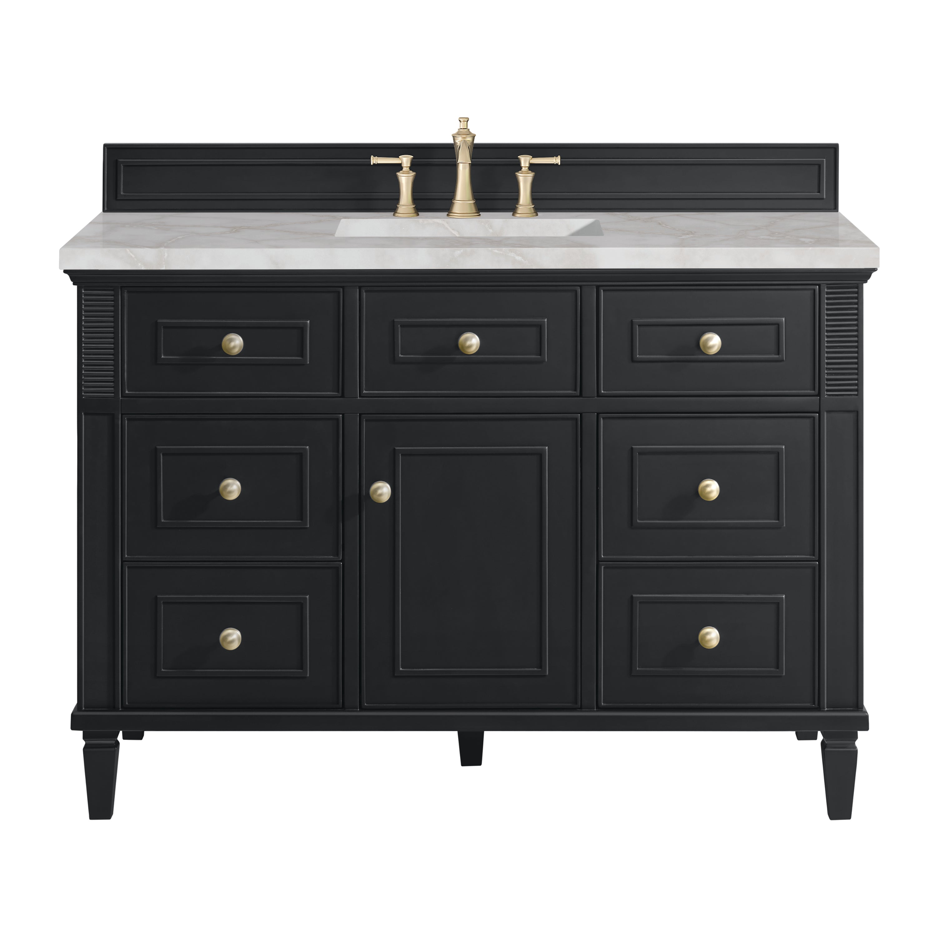 James Martin Vanities Lorelai 48" Single Vanity - Black Onyx