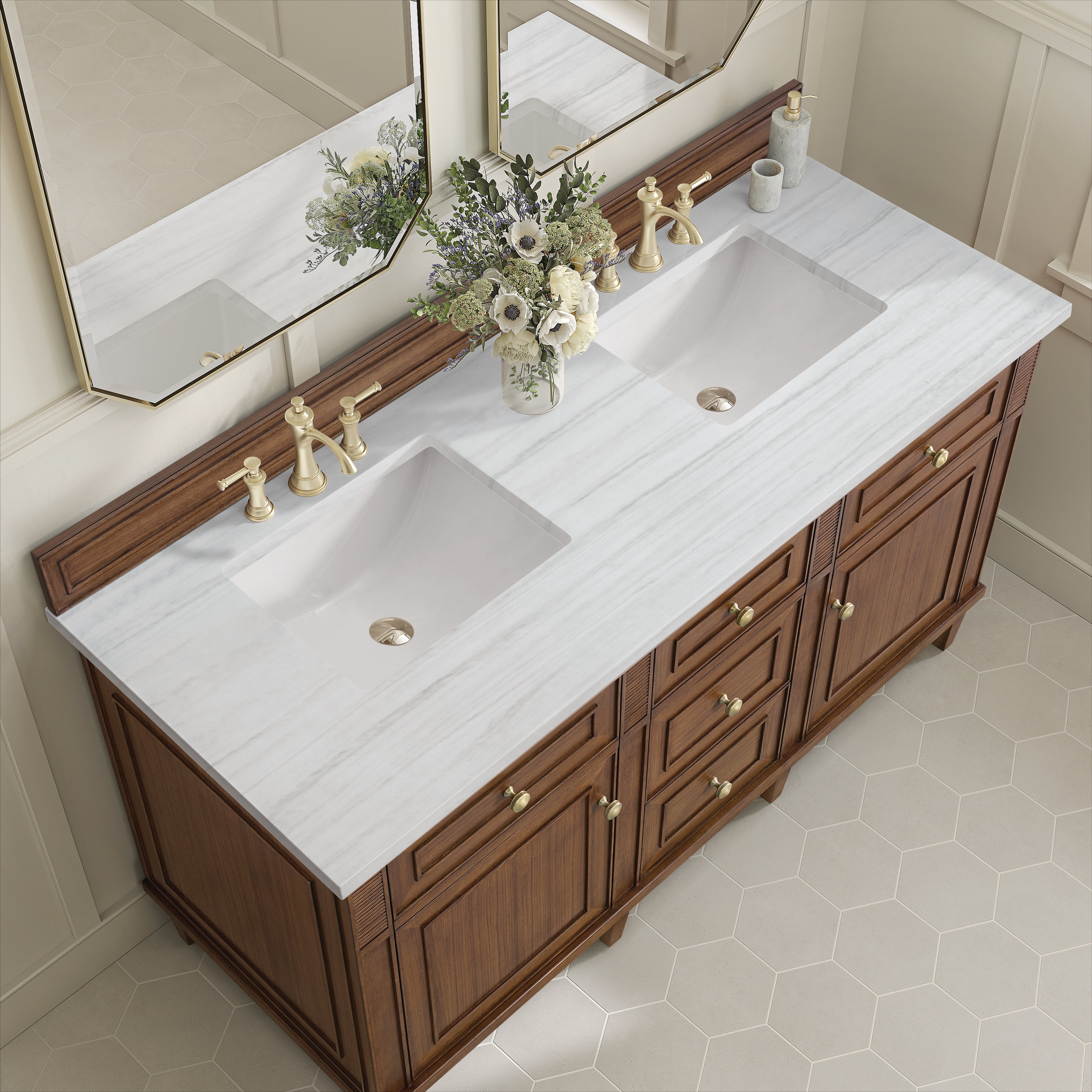 arctic fall solid surface top vanity