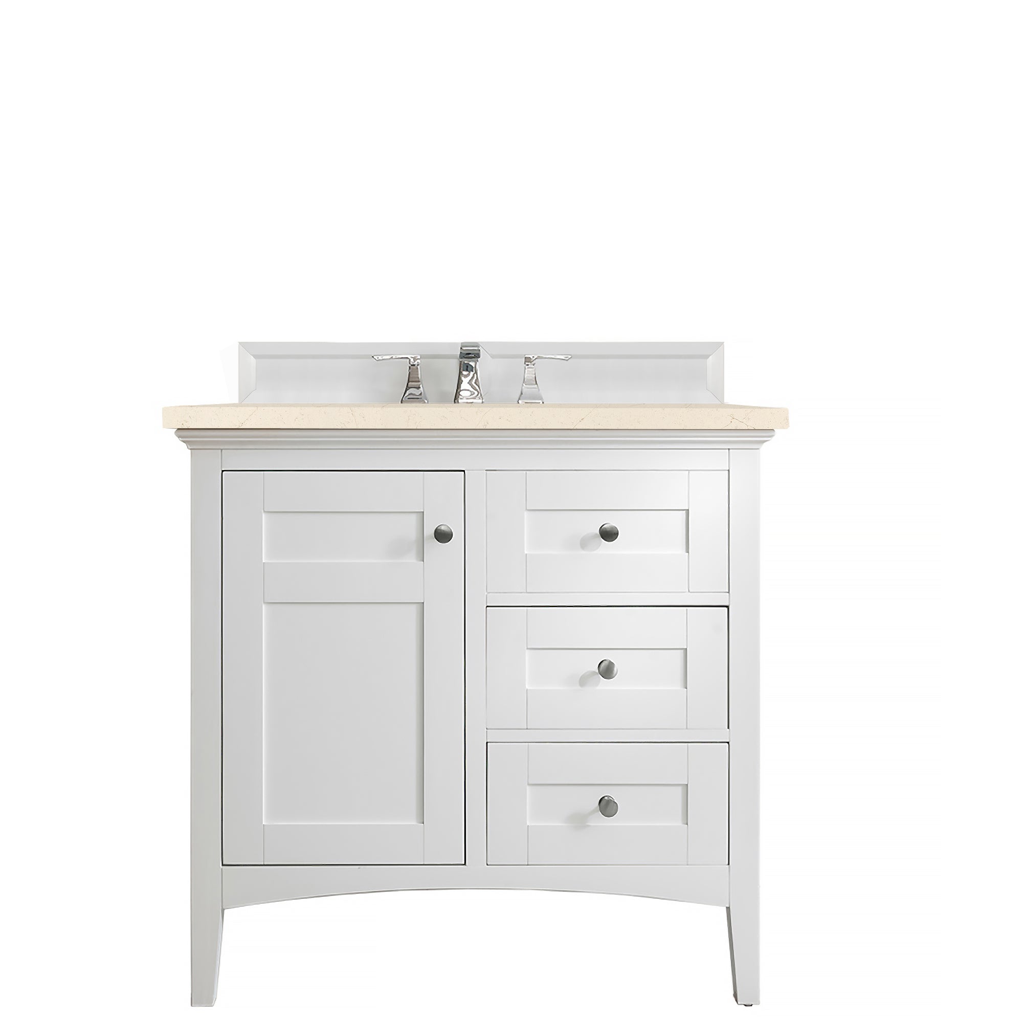 James Martin Vanities Palisades 36" Single Vanity - Bright White