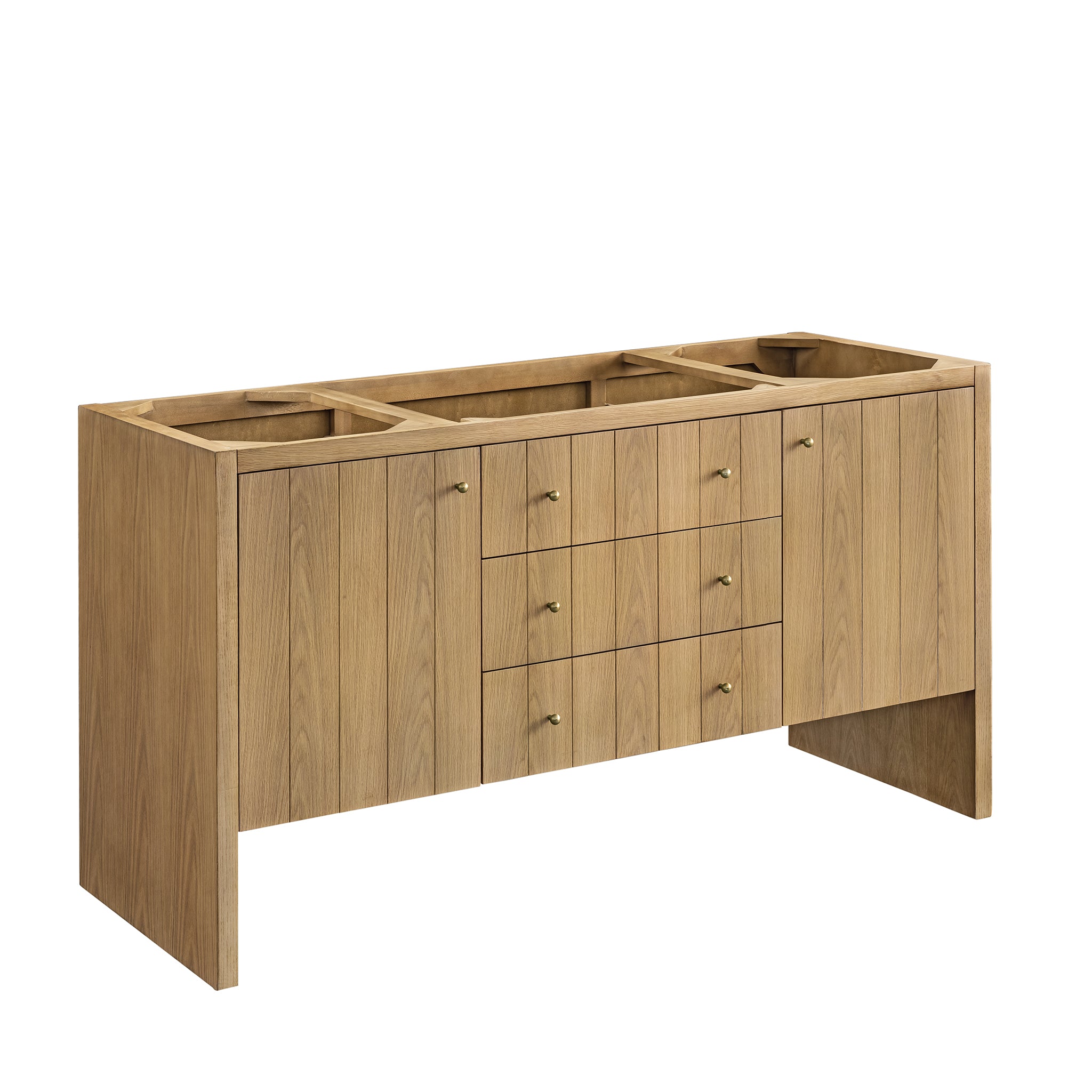 James Martin Vanities Hudson 60" Single Vanity - Light Natural Oak