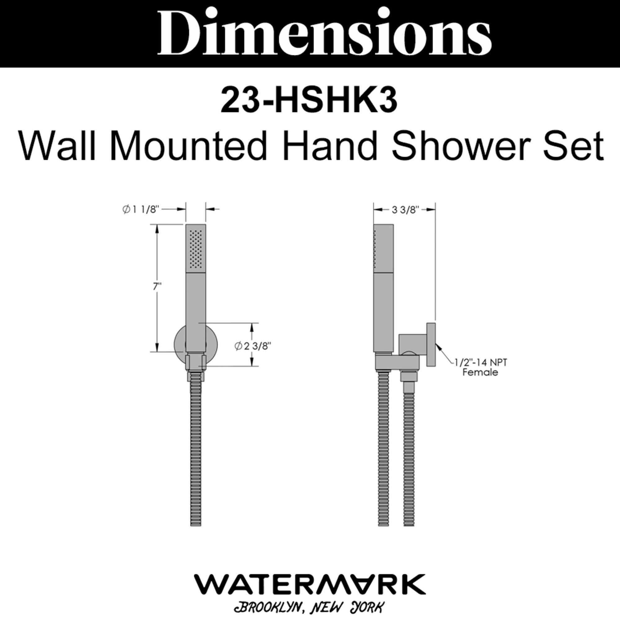 gun metal hand shower