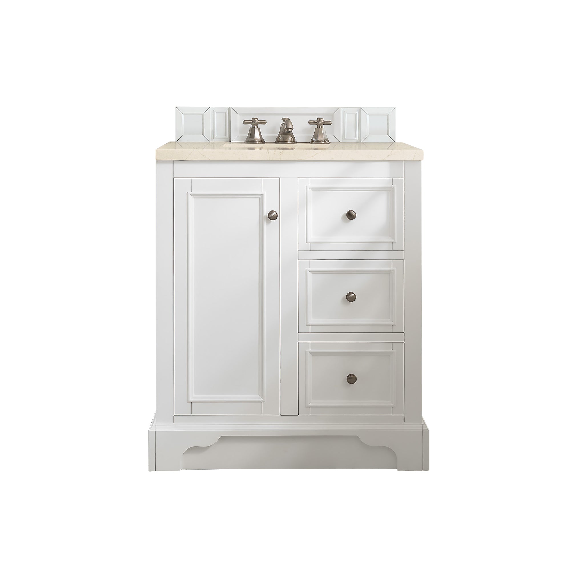James Martin Vanities De Soto 30" Single Vanity - Bright White
