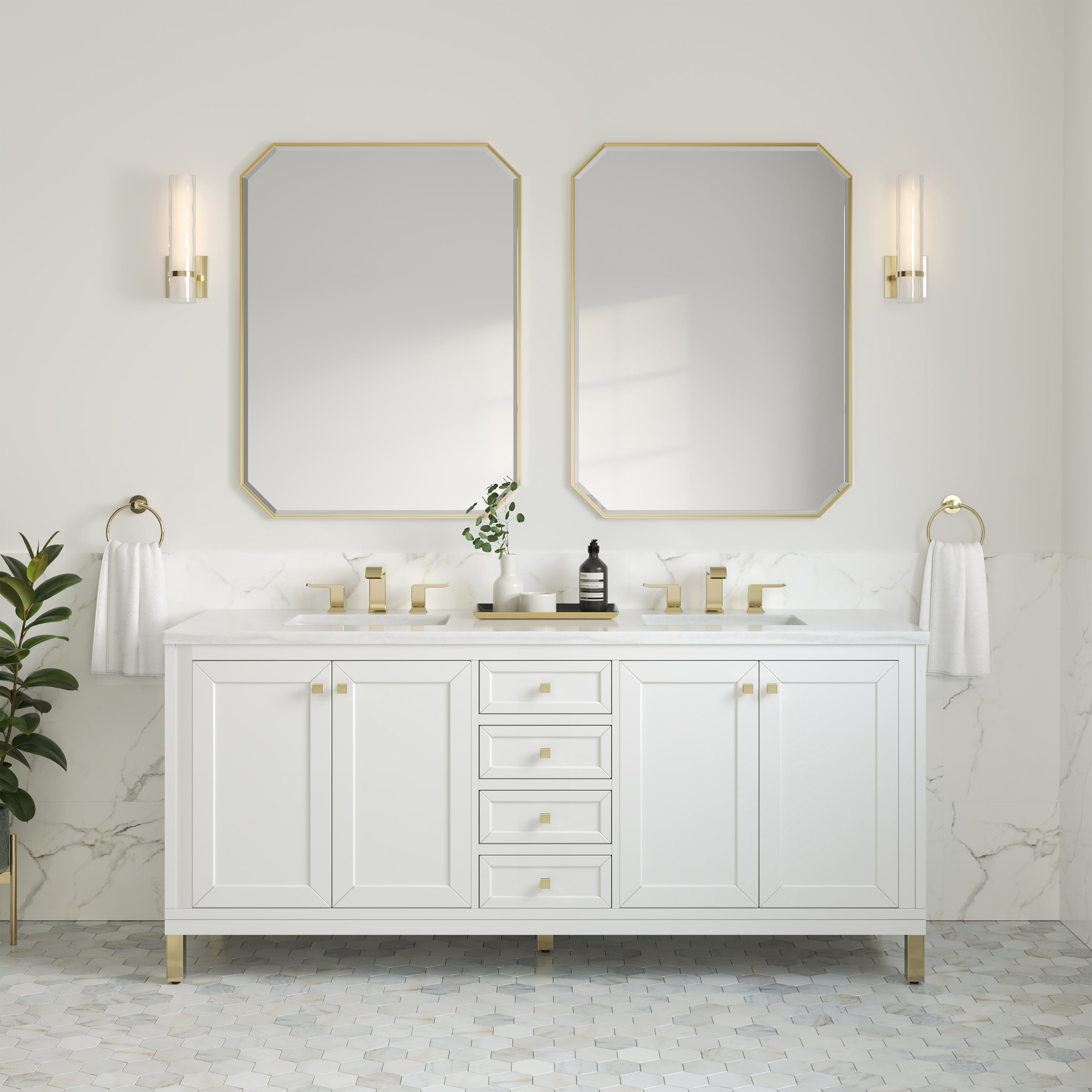 arctic fall solid surface top vanity