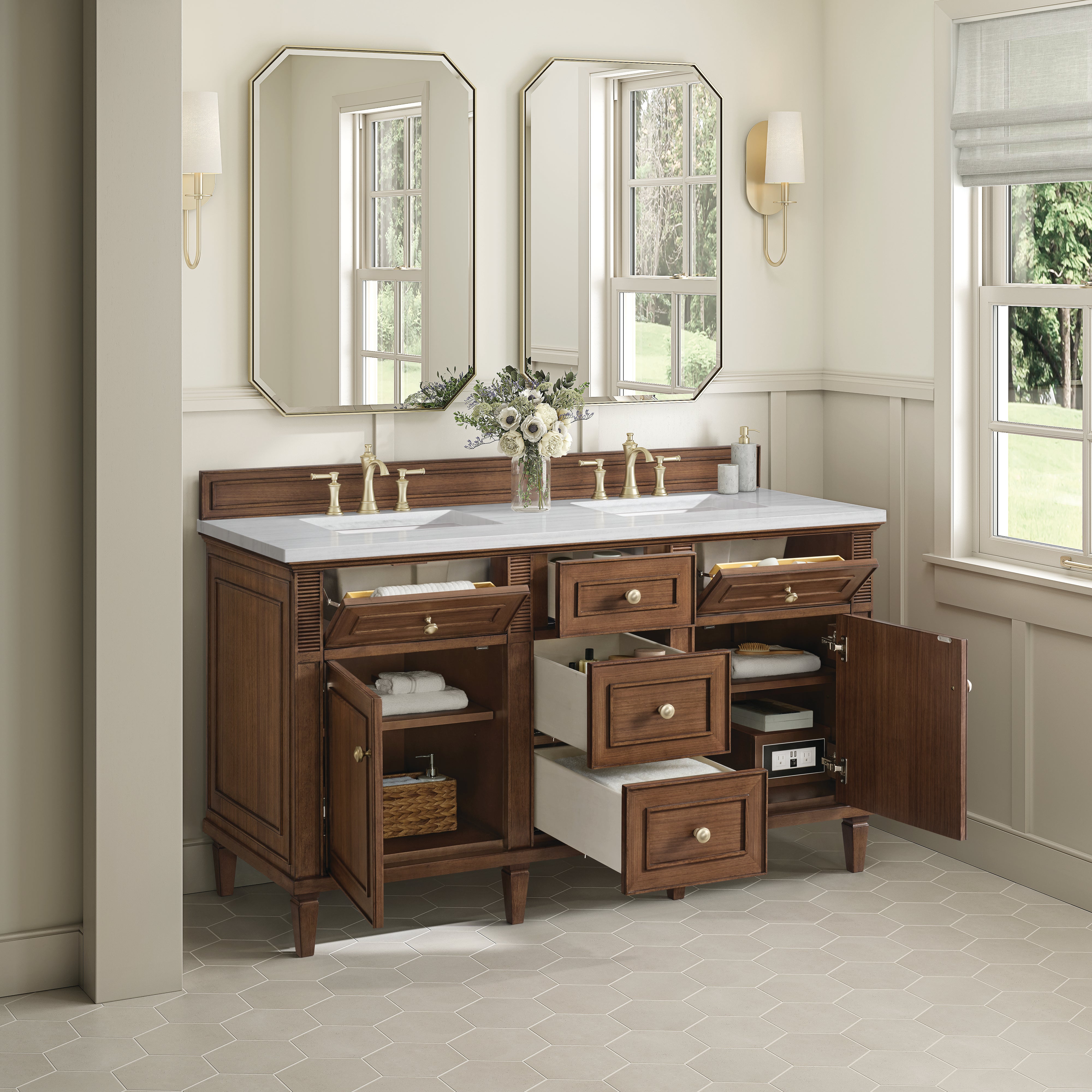 arctic fall solid surface top vanity