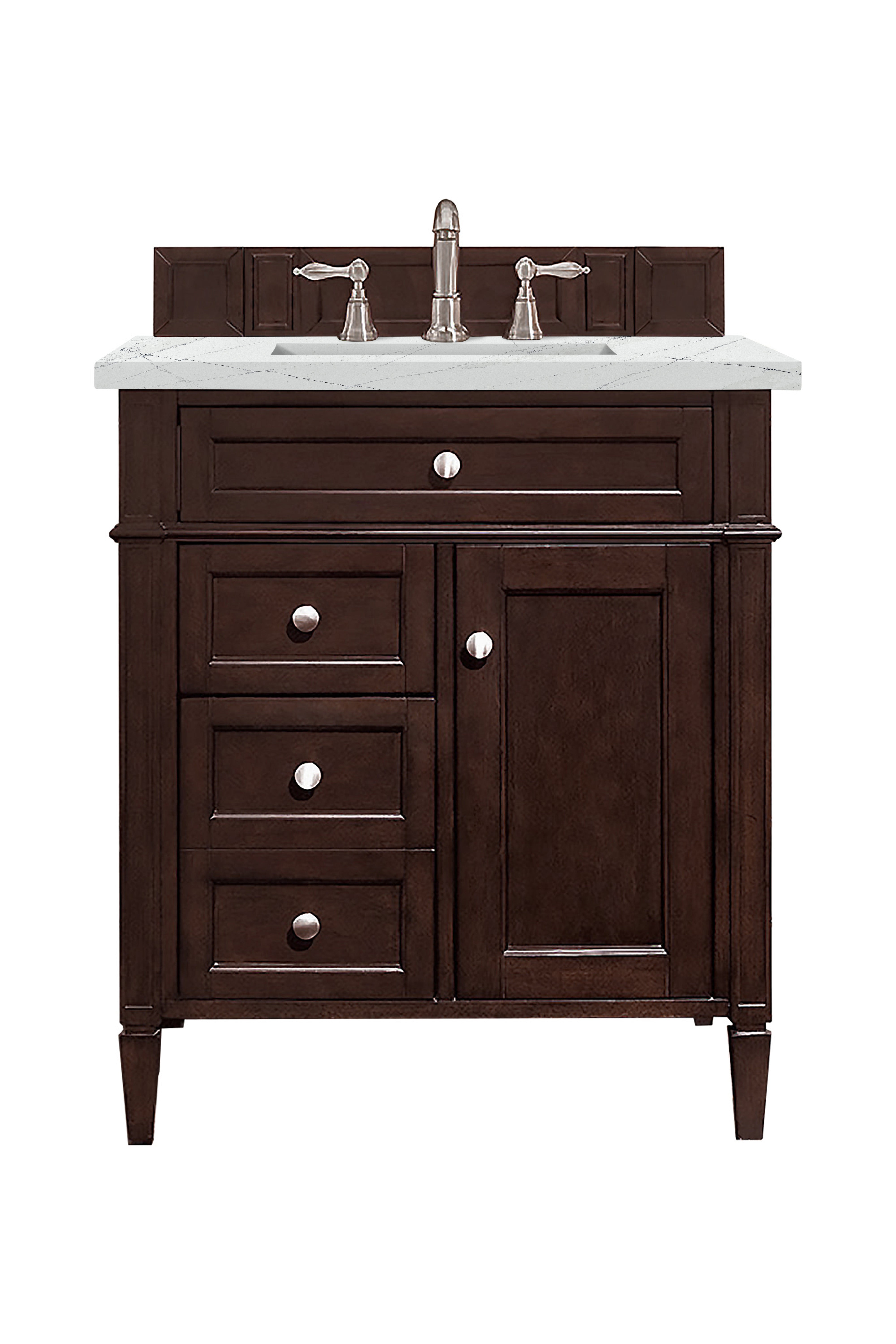 James Martin Vanities Brittany 30" Single Vanity - Burnished Mahogany