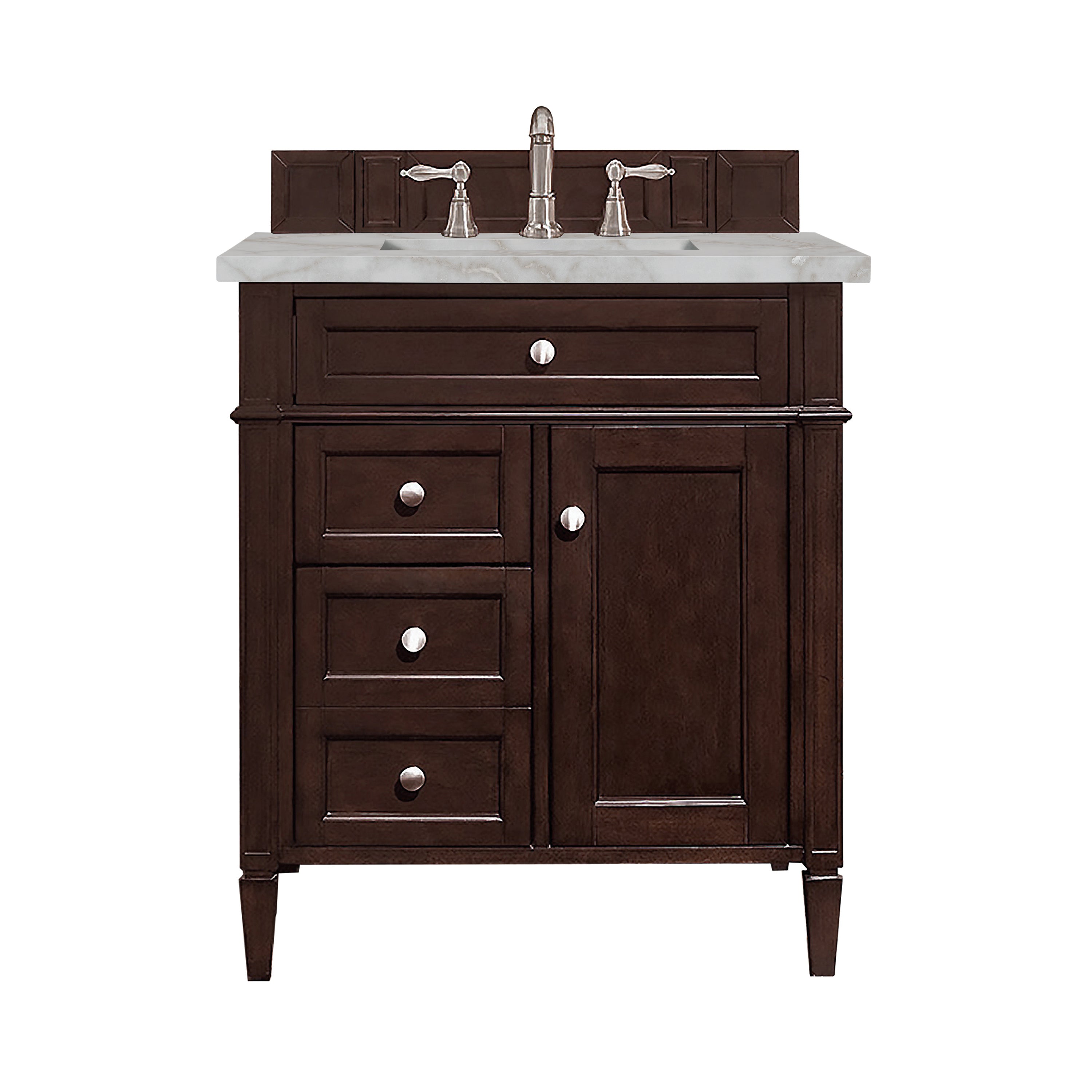 James Martin Vanities Brittany 30" Single Vanity - Burnished Mahogany
