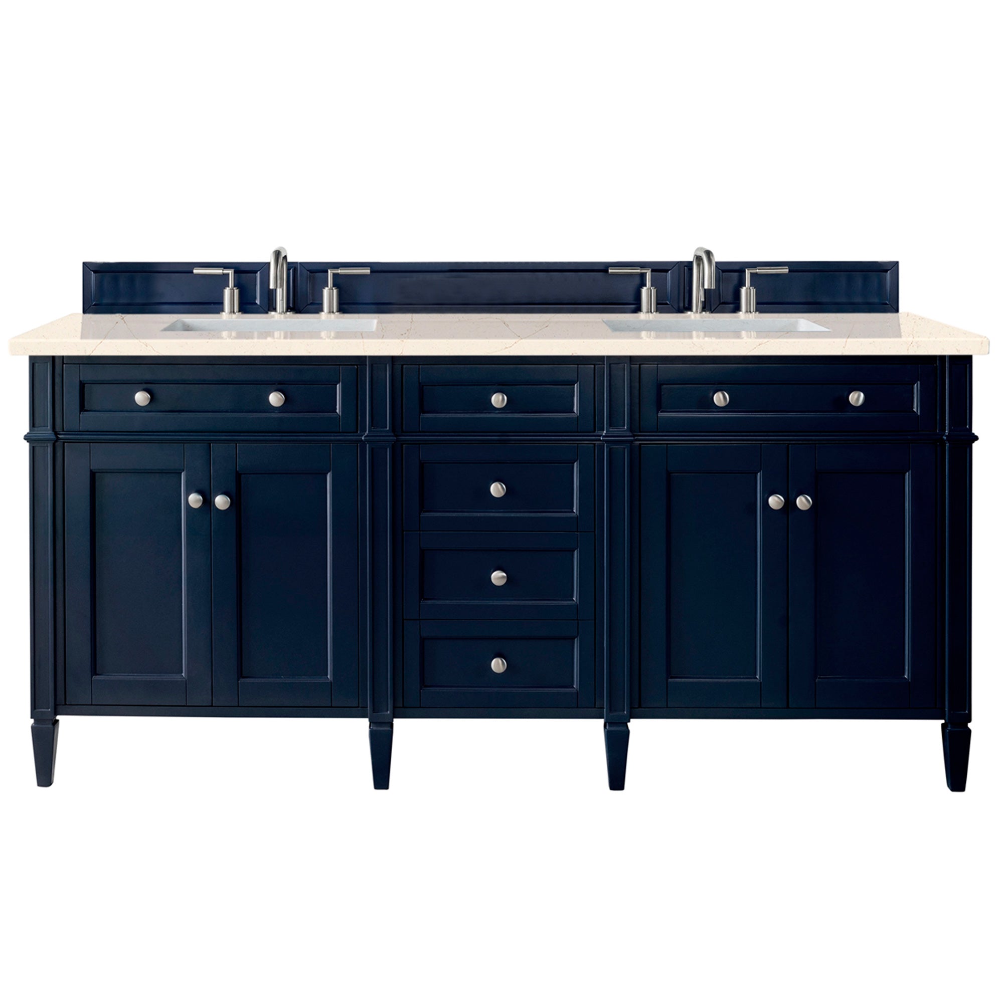 James Martin Vanities Brittany 72" Double Vanity - Victory Blue