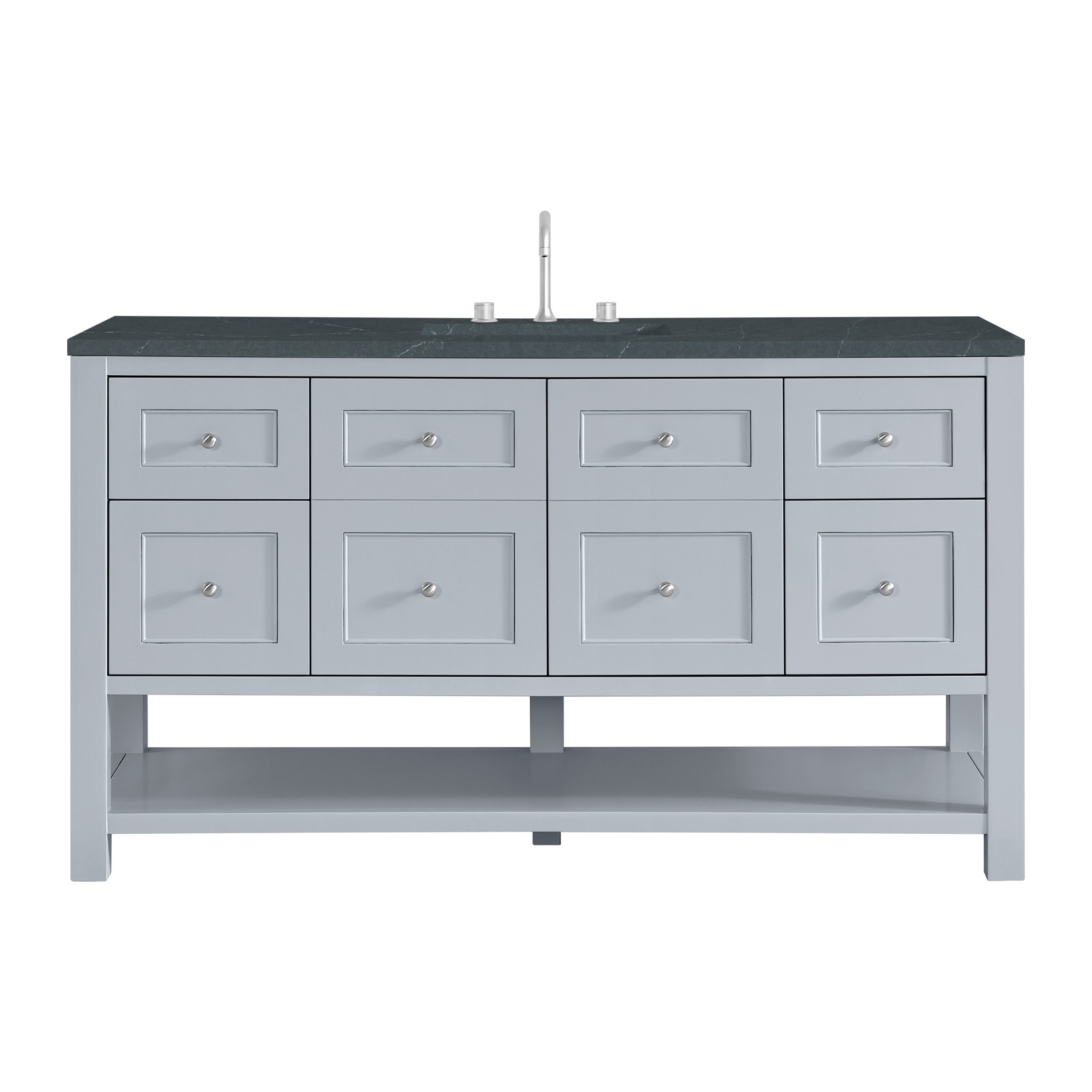 James Martin Vanities Breckenridge 60" Single Vanity - Serenity Blue